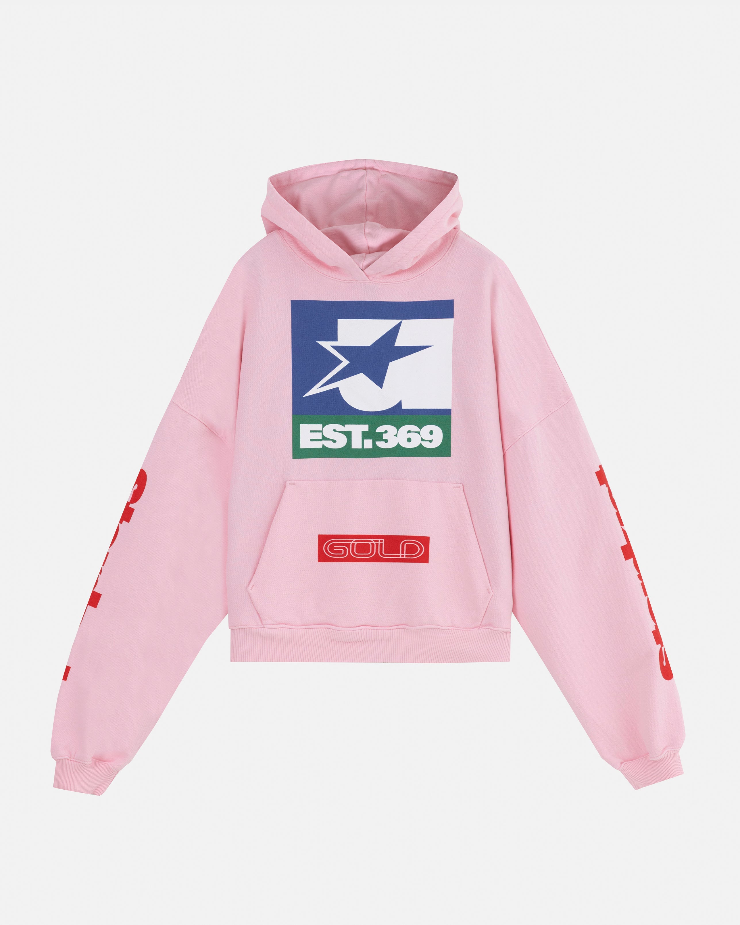 Stardust Symbol Boxy Fit Hoodie Pink
