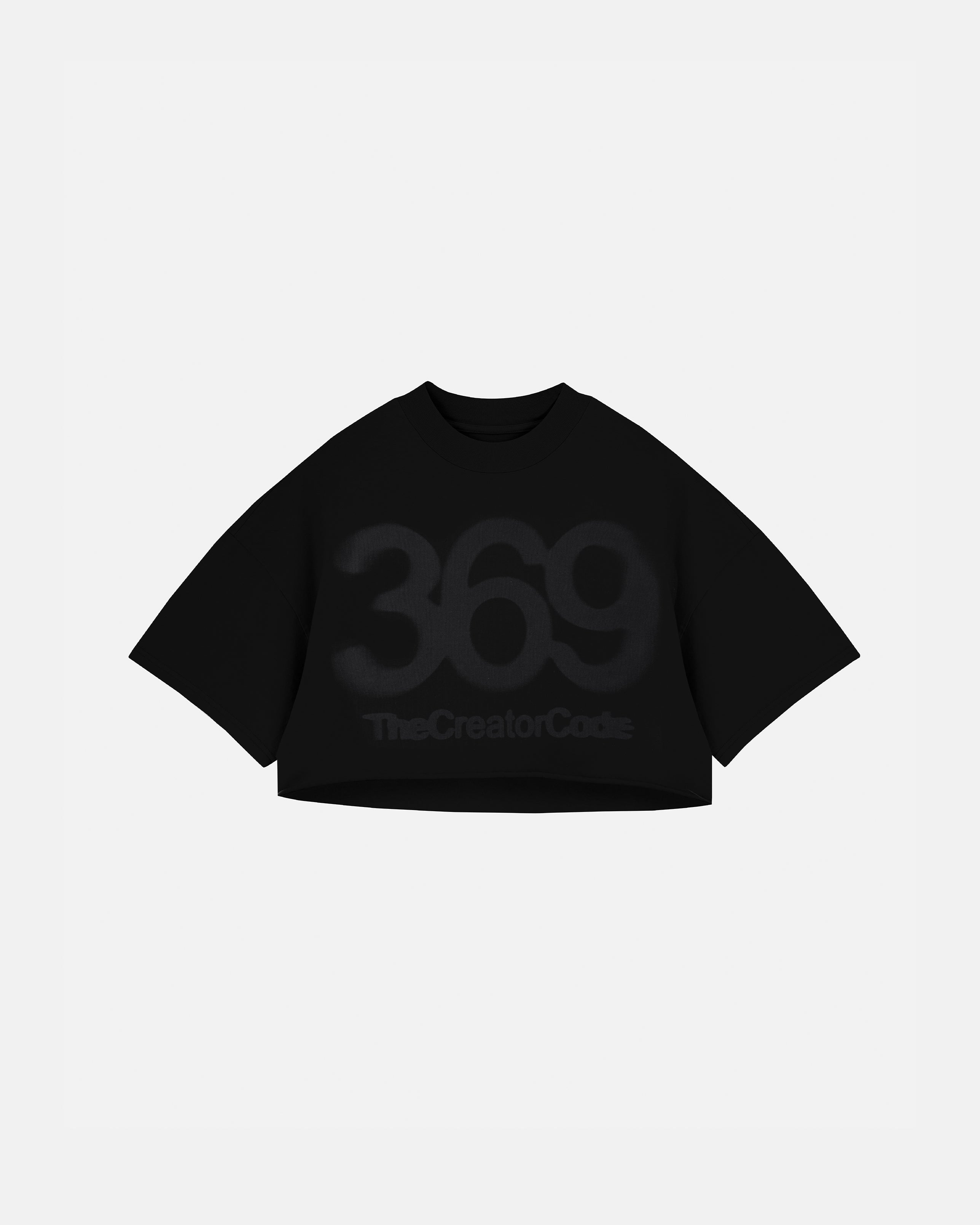 Stardust Code Crop Top Black