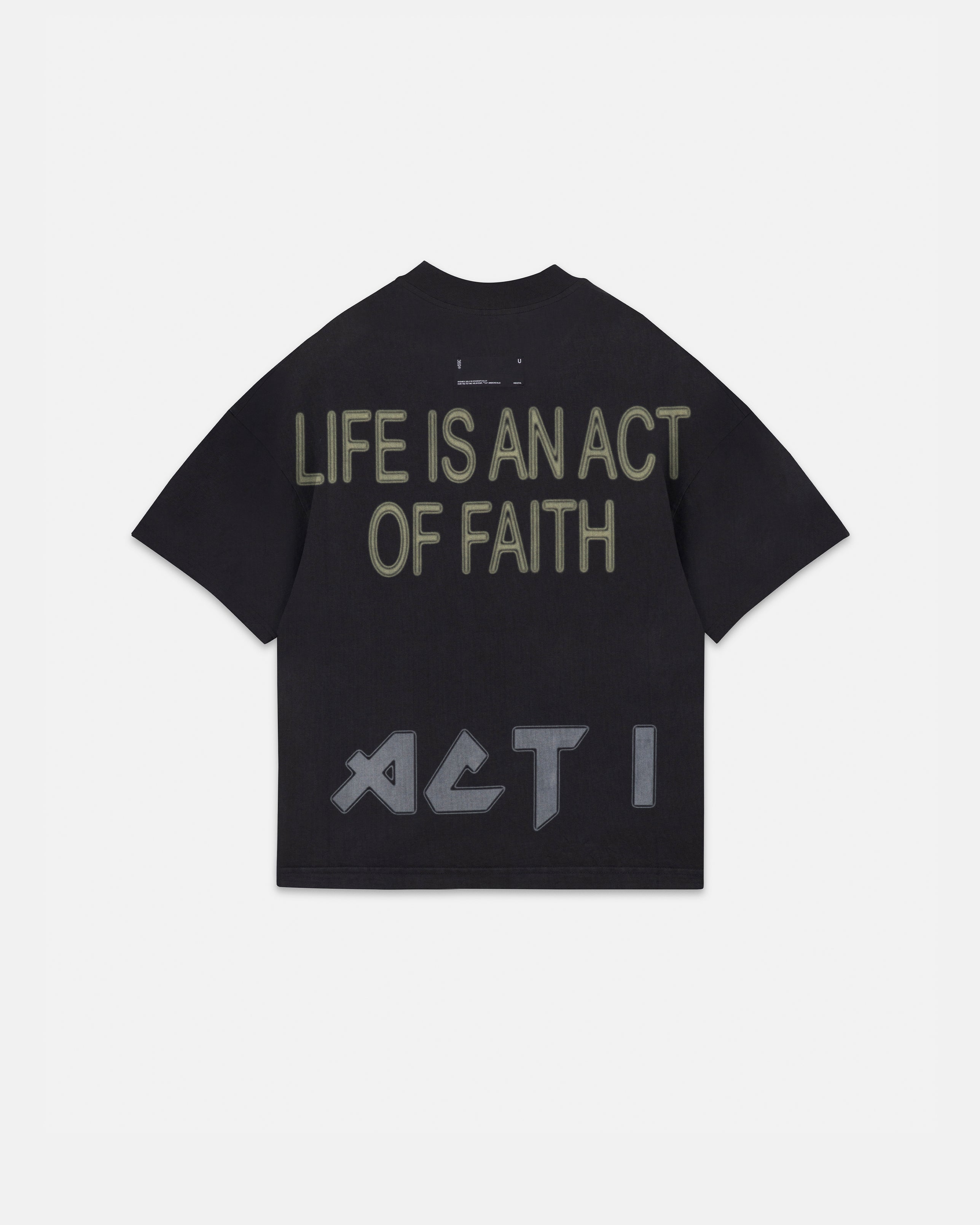 Act 1 Essence Boxy Fit Tshirt Vintage Black