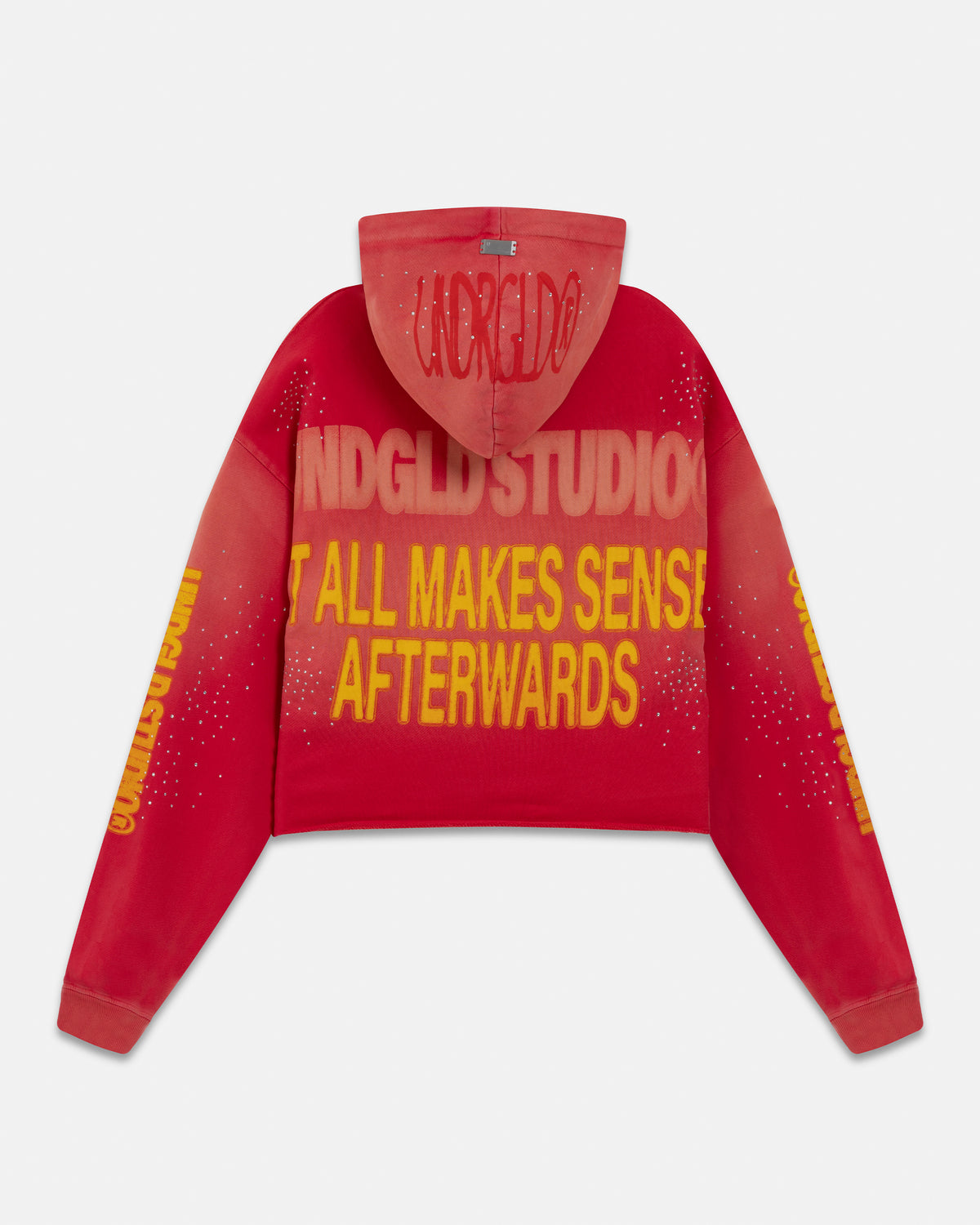 W Pilgrimage Witness Boxy Fit Hoodie Rose Fire