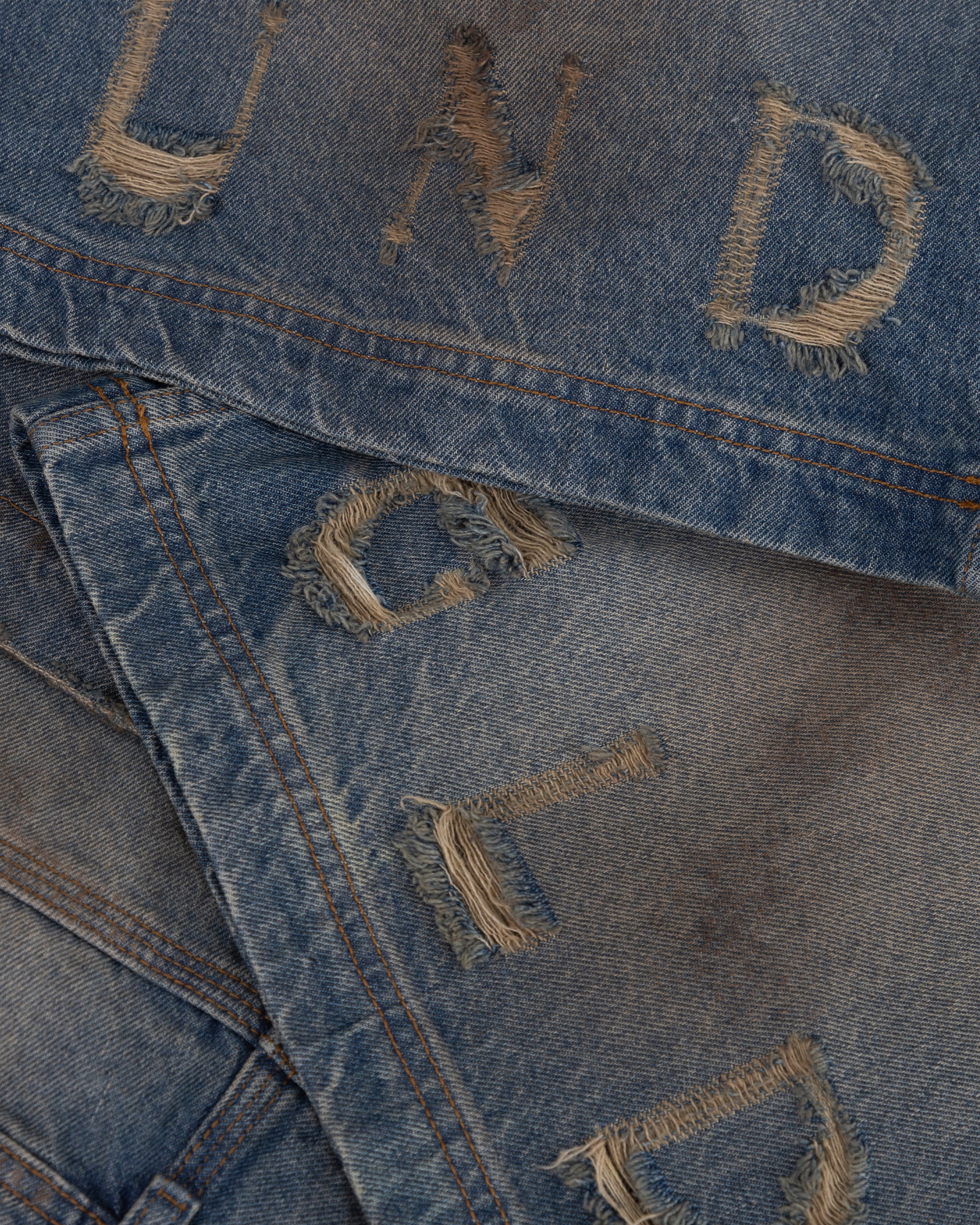 Stardust Undgld Studio Denim Long Shorts Mechanic Blue