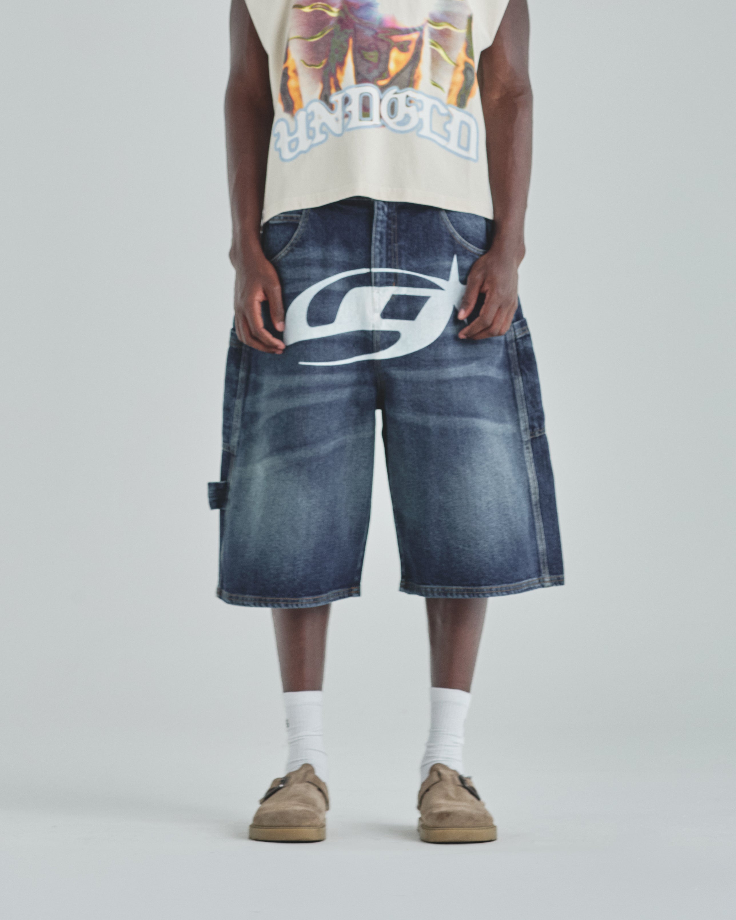 Act 1 UG Star Denim Jorts Medium Blue