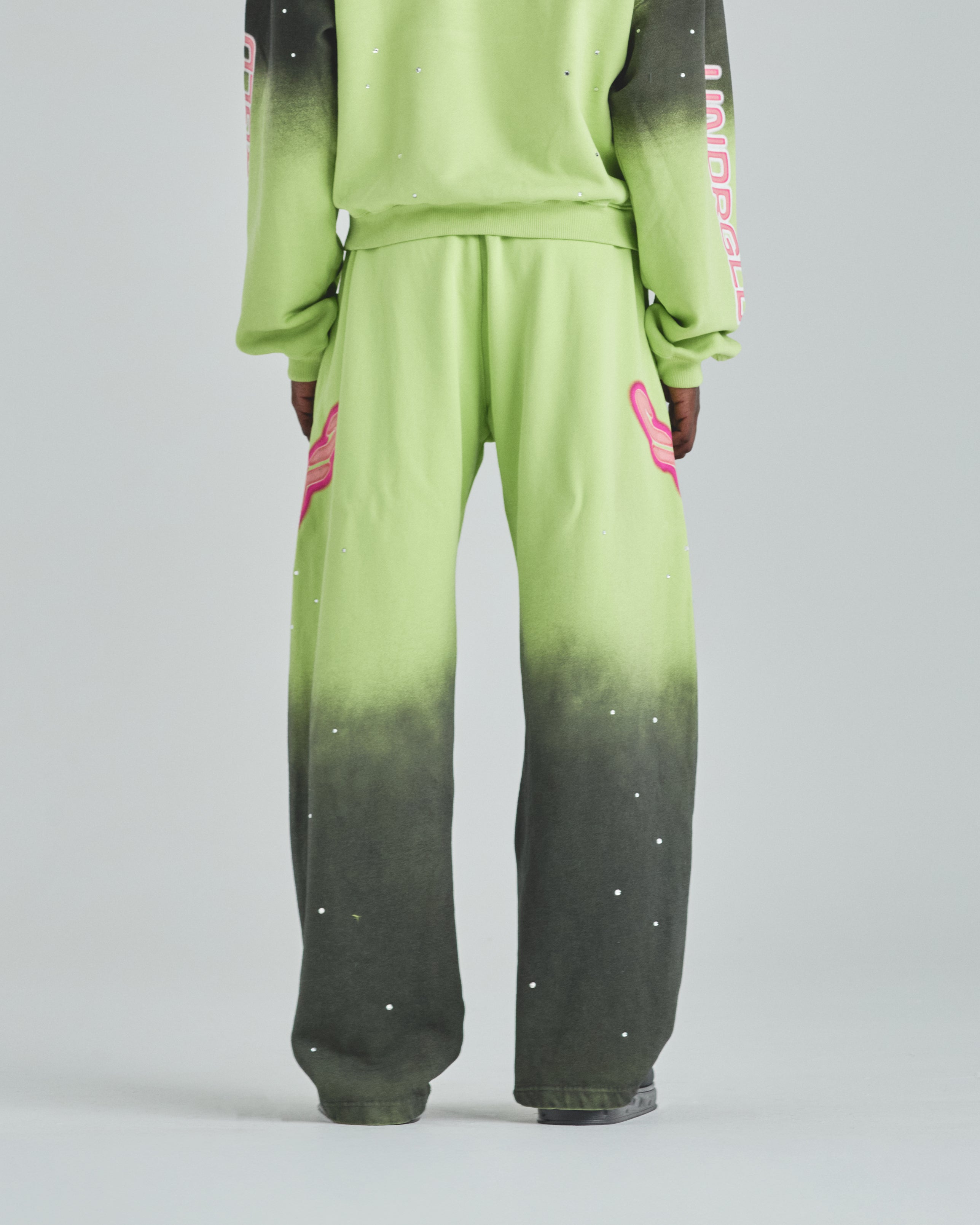 Act 1 Neon Straightpants Faded Green