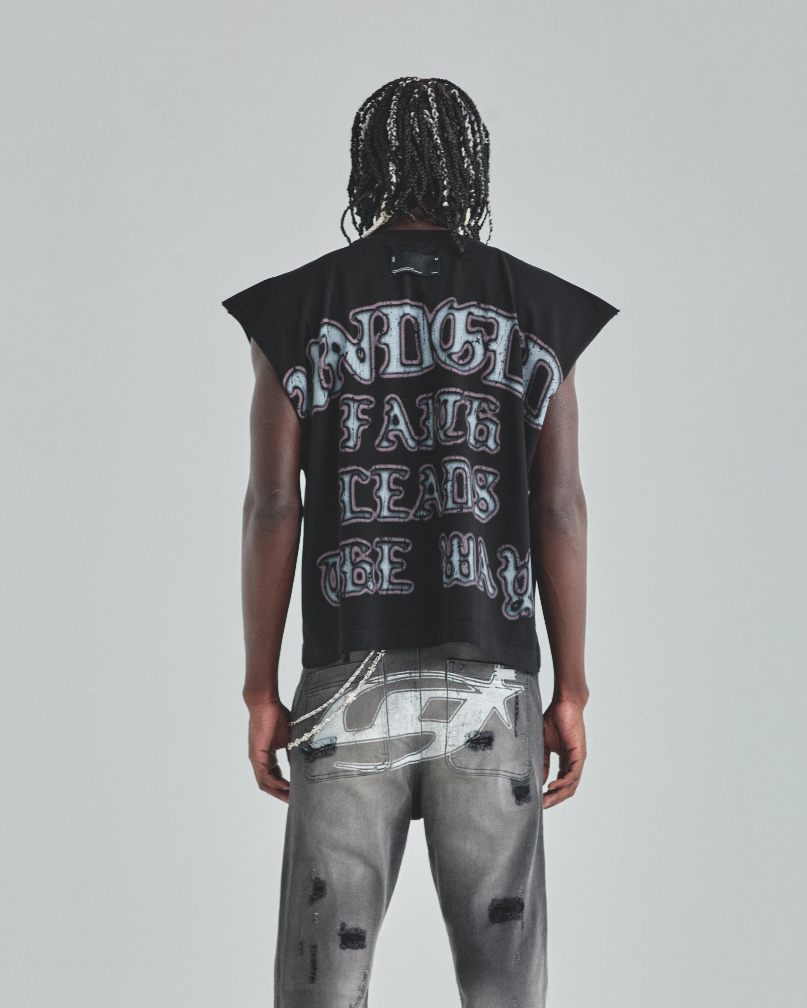 Act 1 Faith Sleeveless Tshirt Black