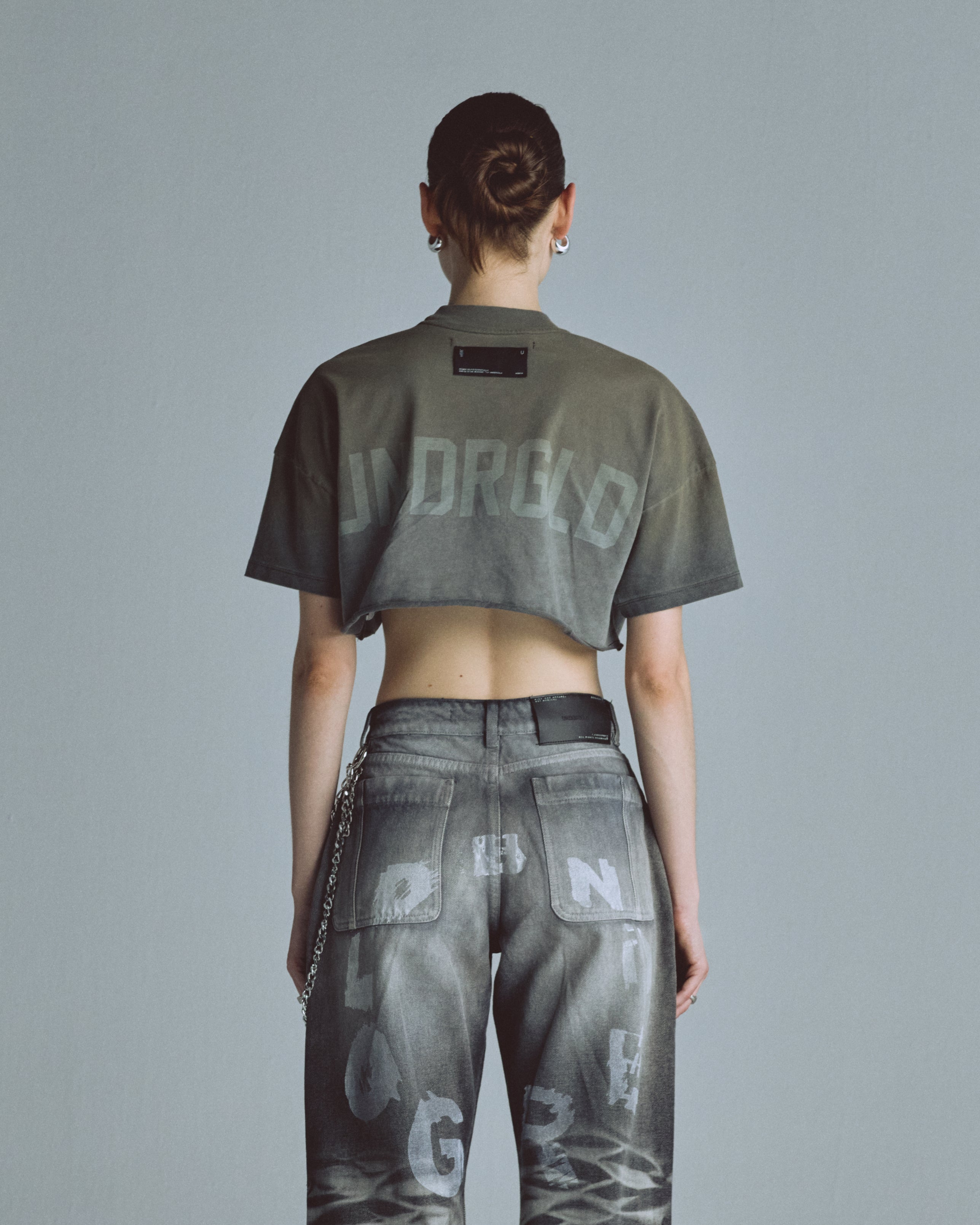 Echoes UNDRGLD Crop Top Faded Olive