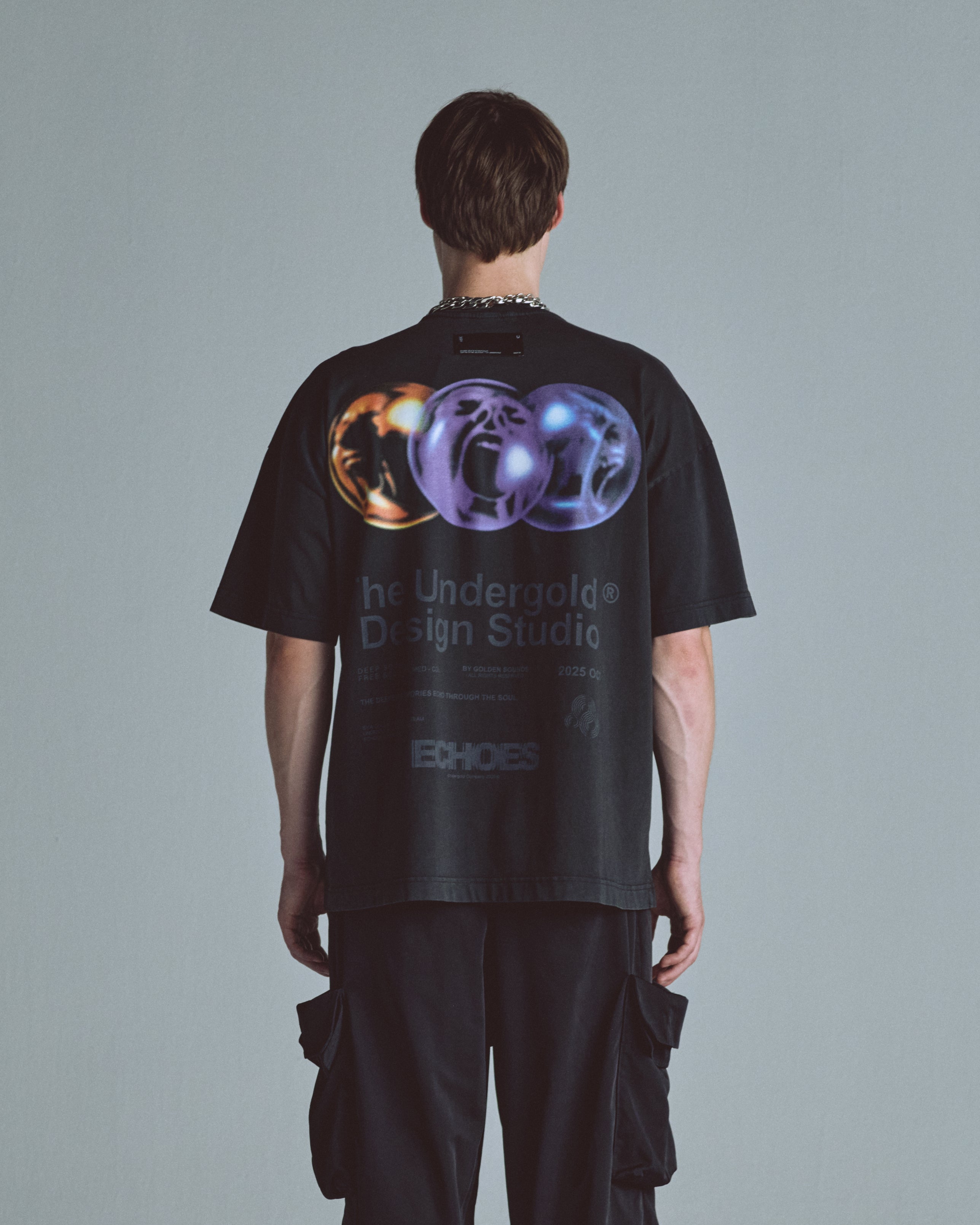 Echoes Peak Tshirt Vintage Black