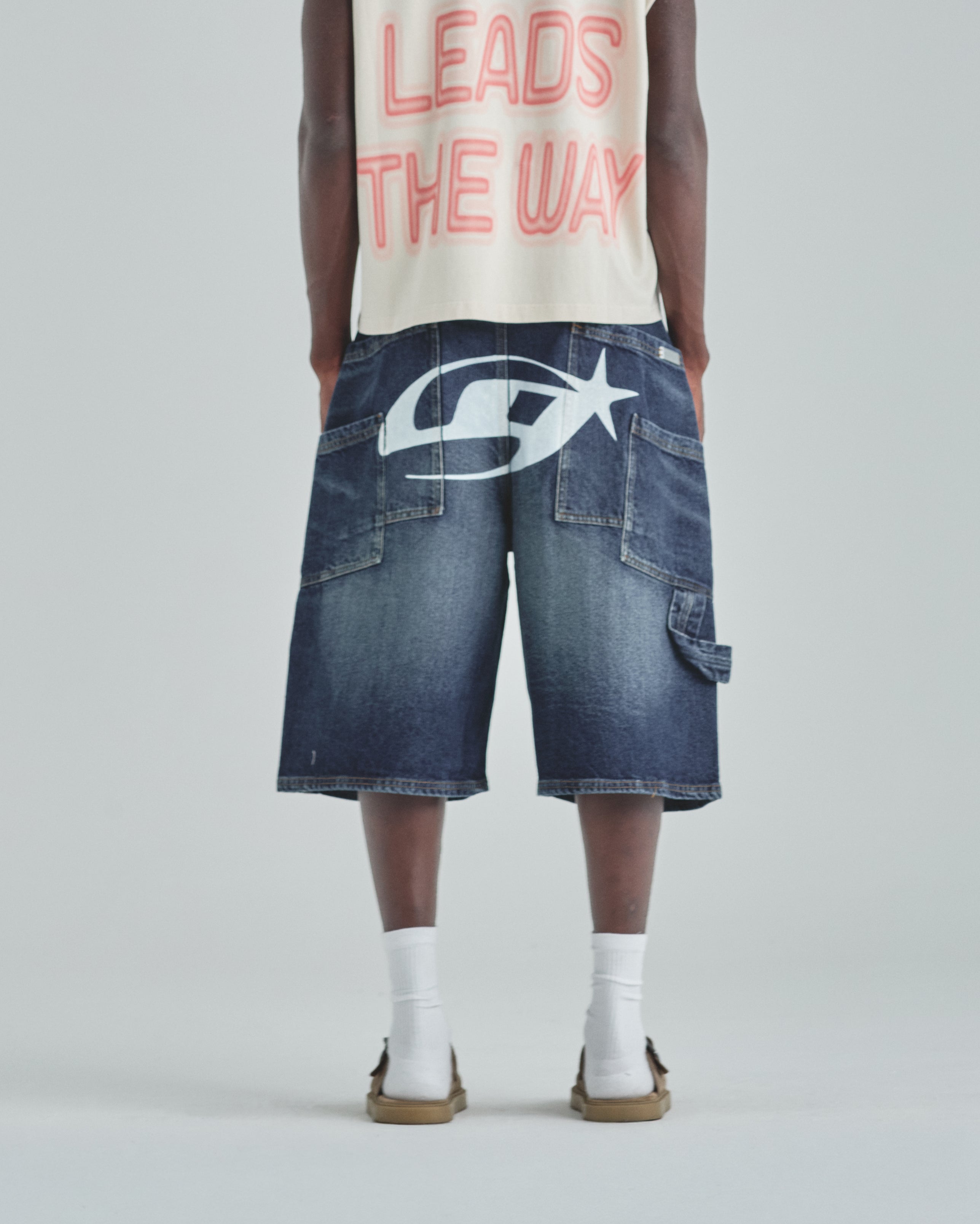Act 1 UG Star Denim Jorts Medium Blue
