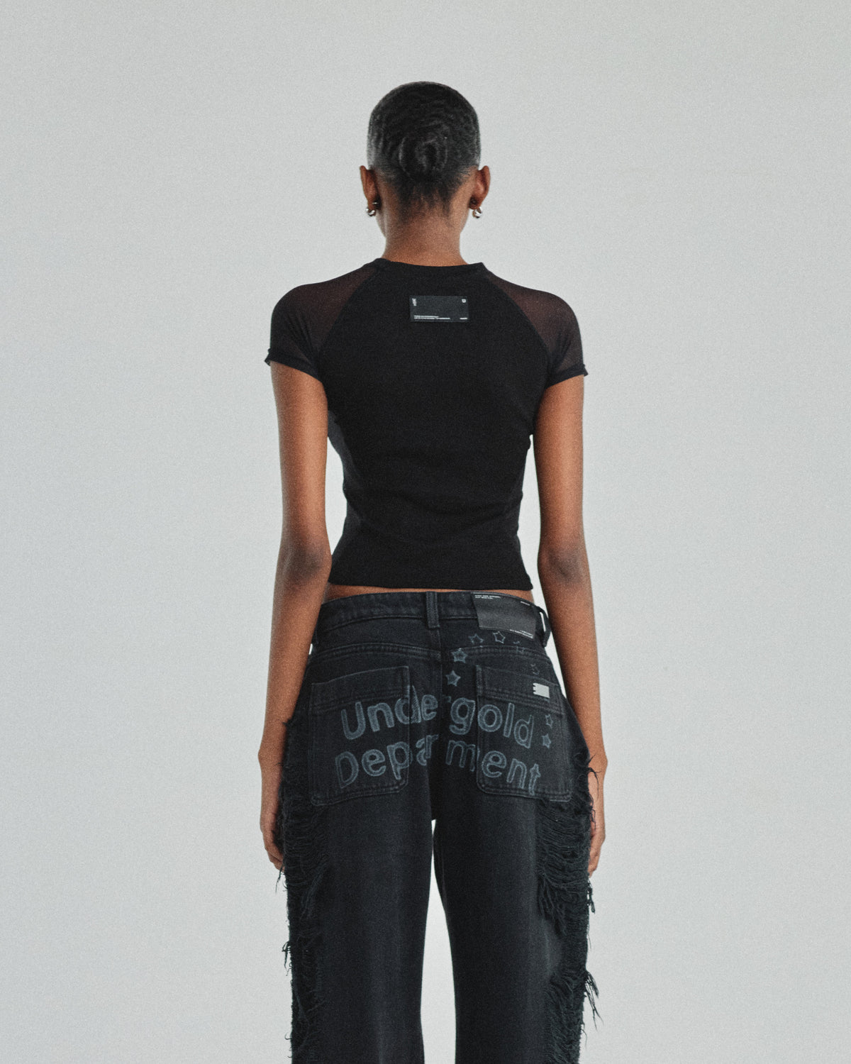 W Basics Undergold Sport Baby Tee Black