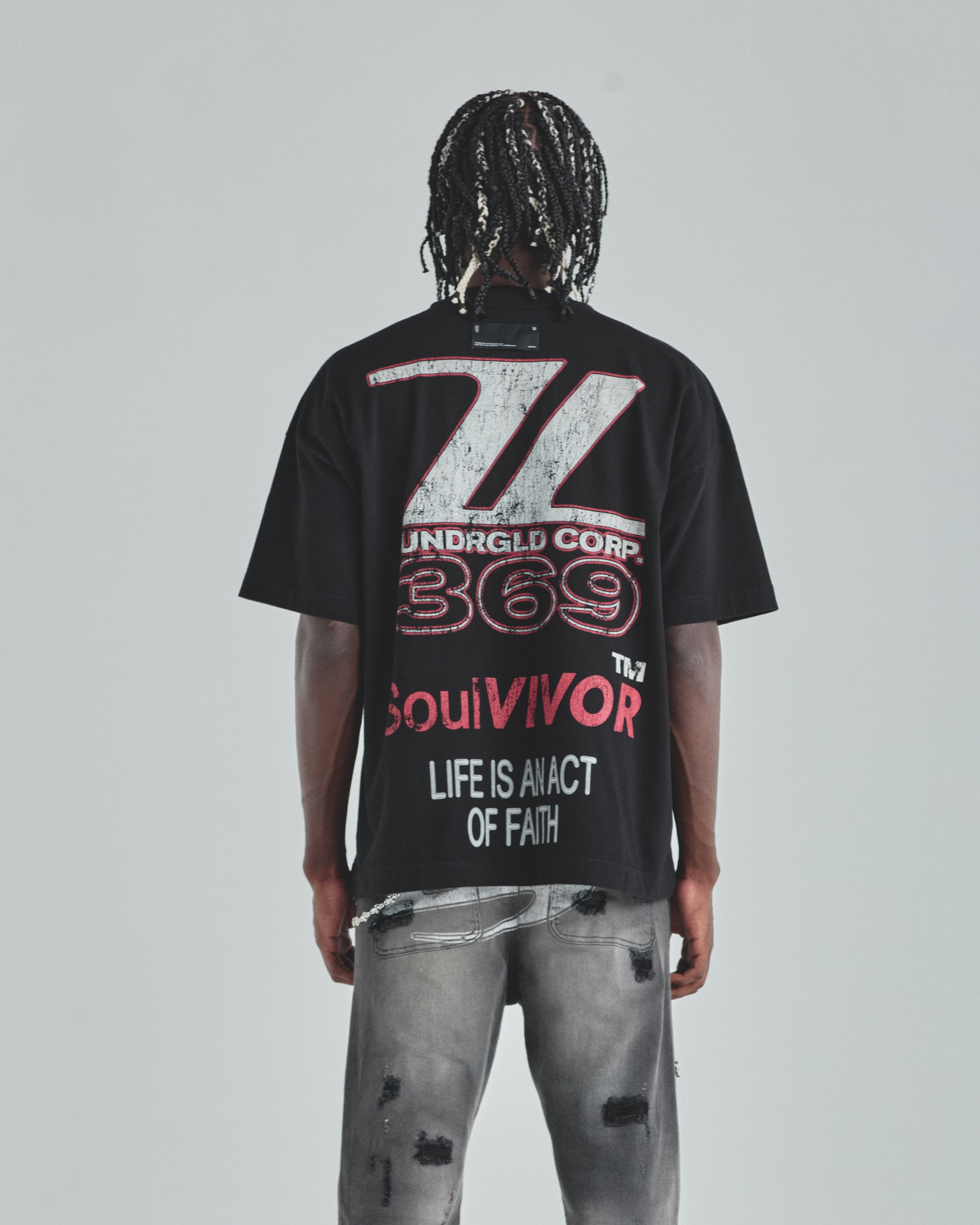Act 1 Racer Tshirt Black