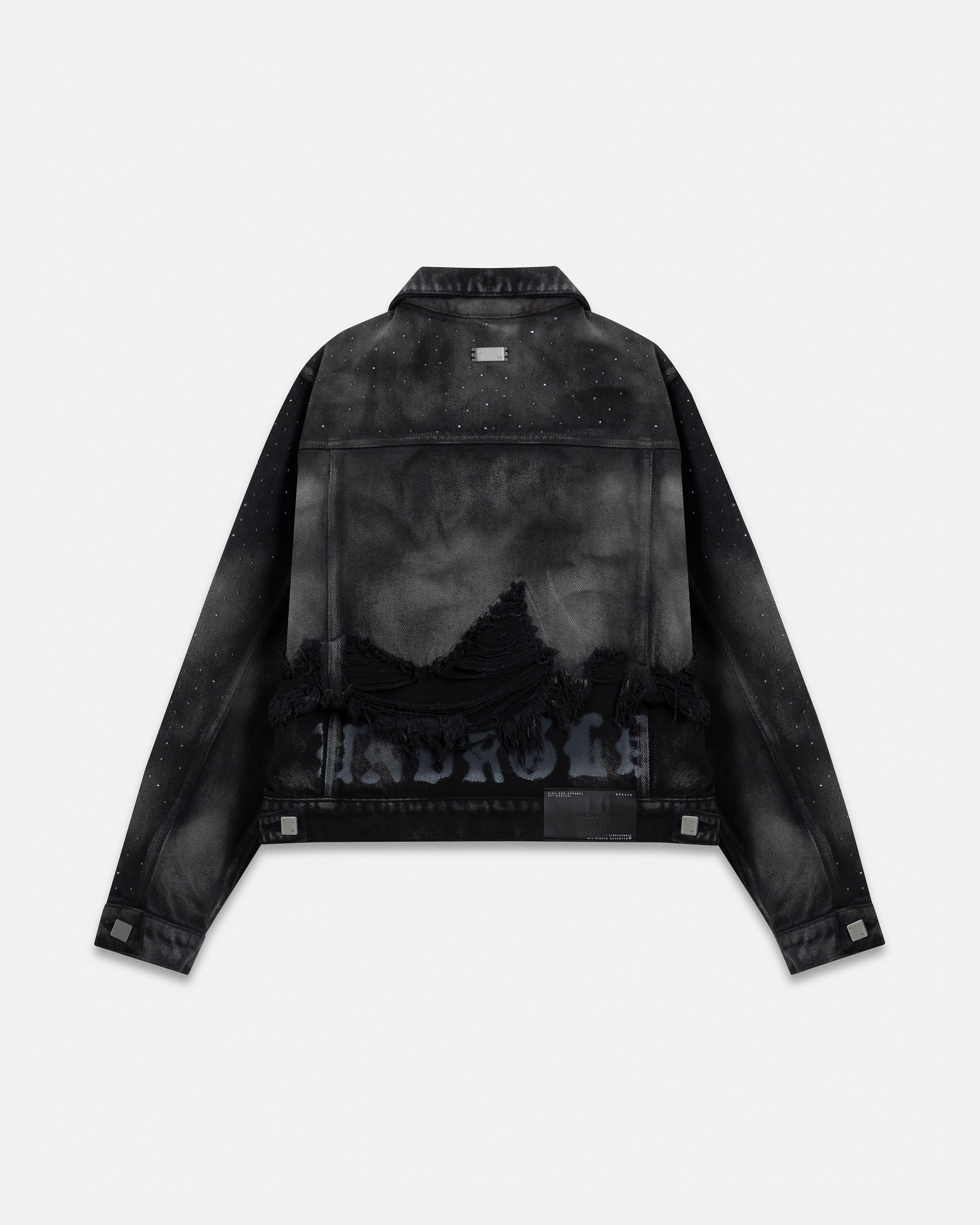 94' UNDRGLD Double Destroyed Jacket Vintage Gray