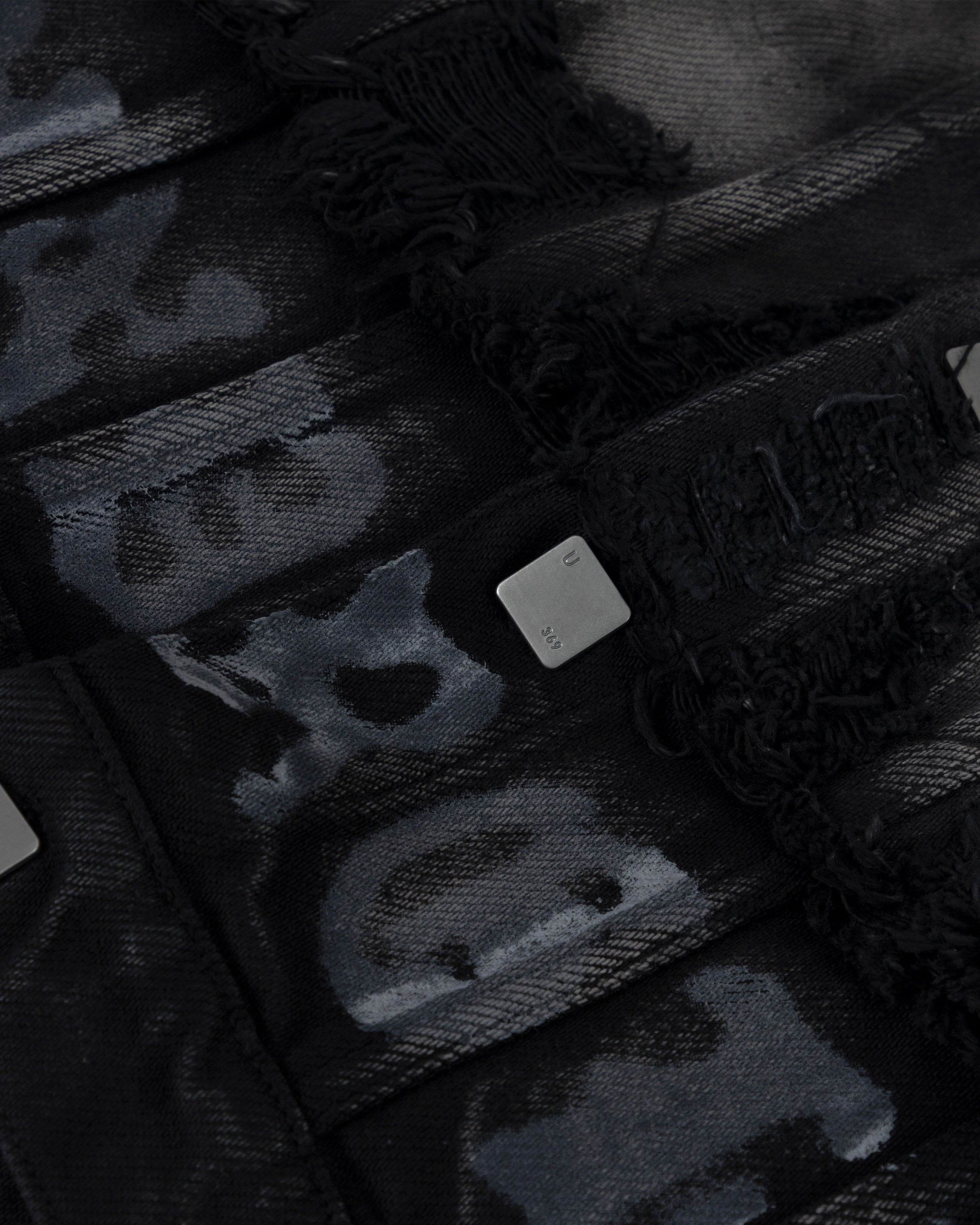 94' UNDRGLD Double Destroyed Jacket Vintage Gray