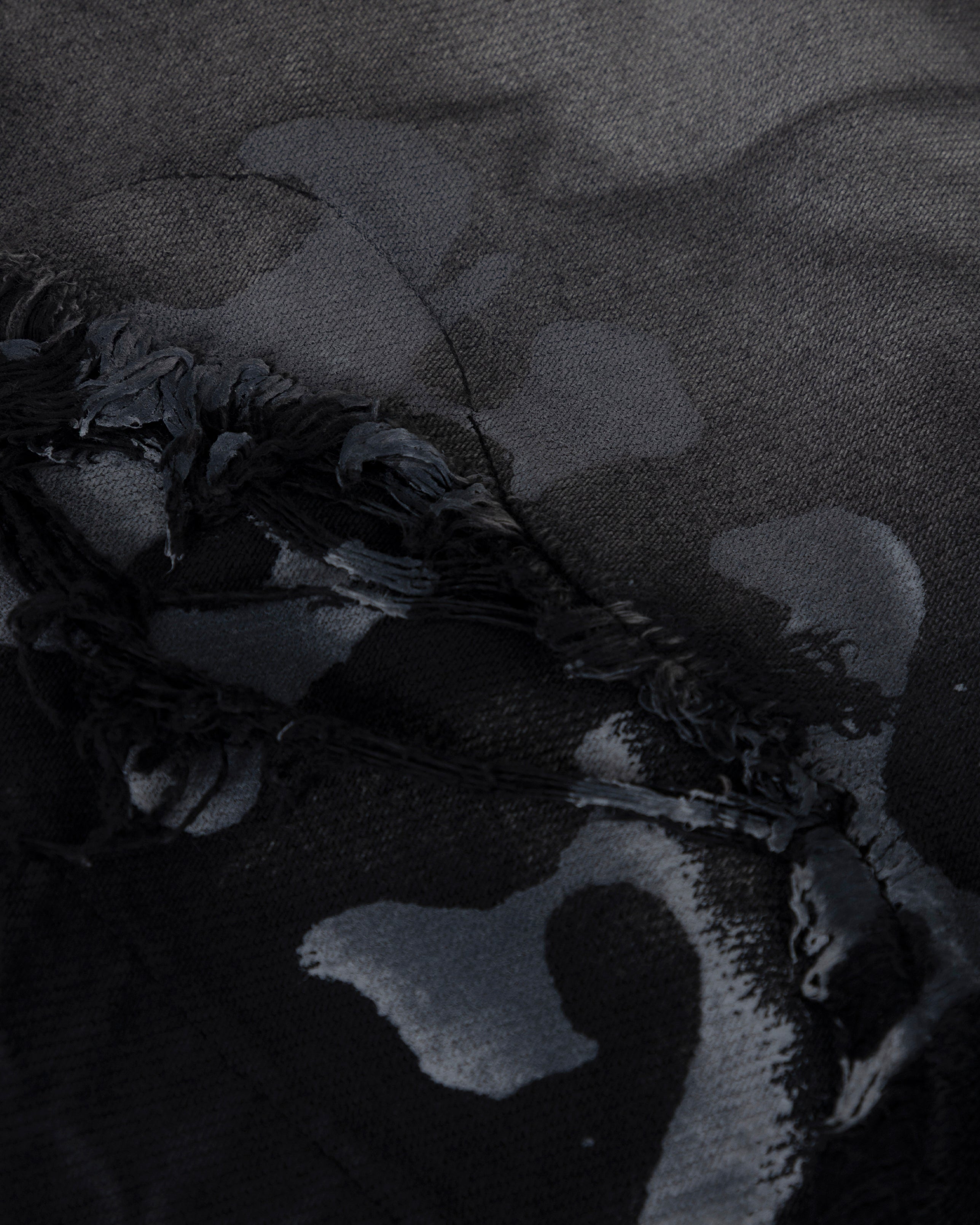 94' UNDRGLD Double Destroyed Jorts Vintage Gray