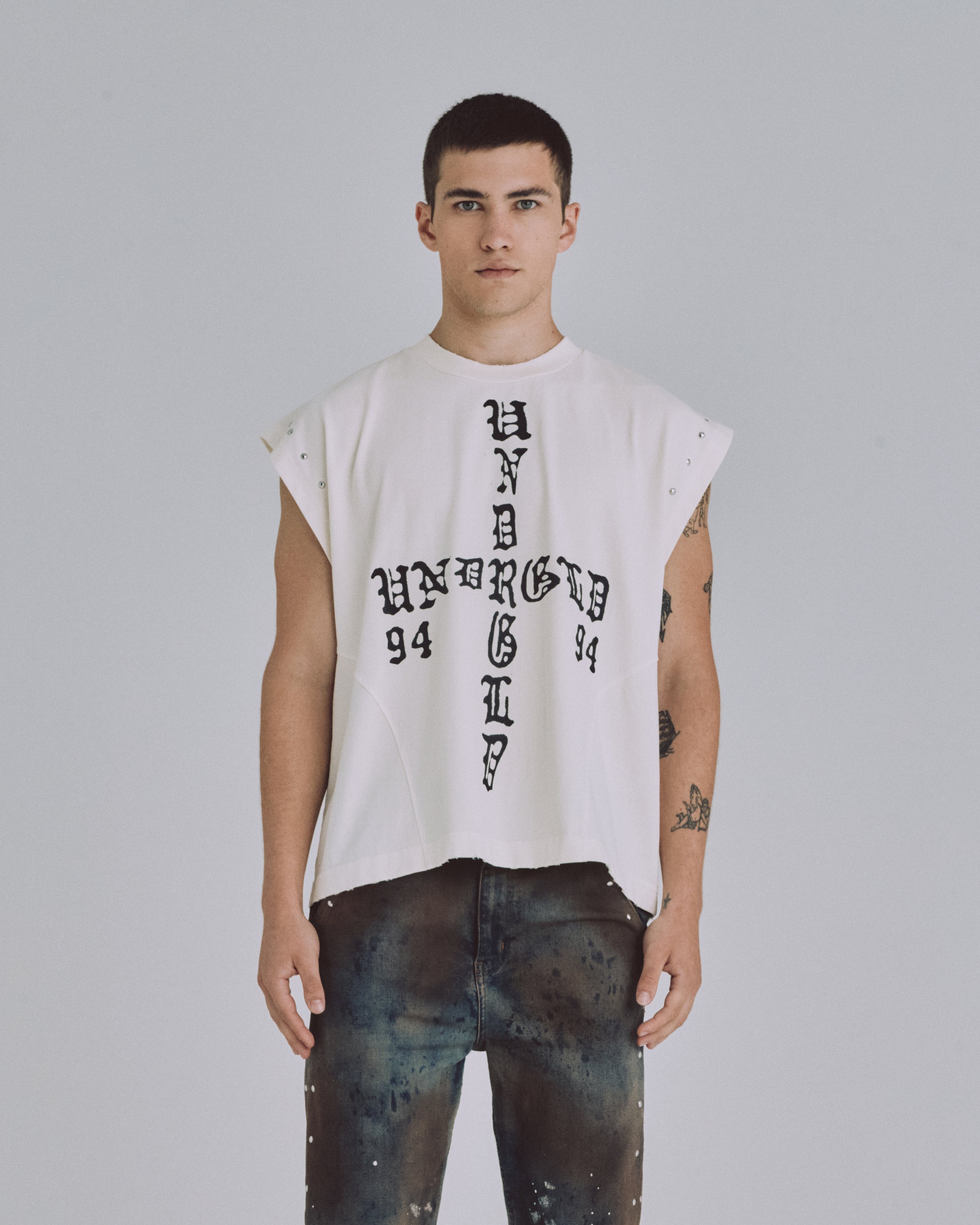 94' UNDRGLD Sleeveless Tshirt White