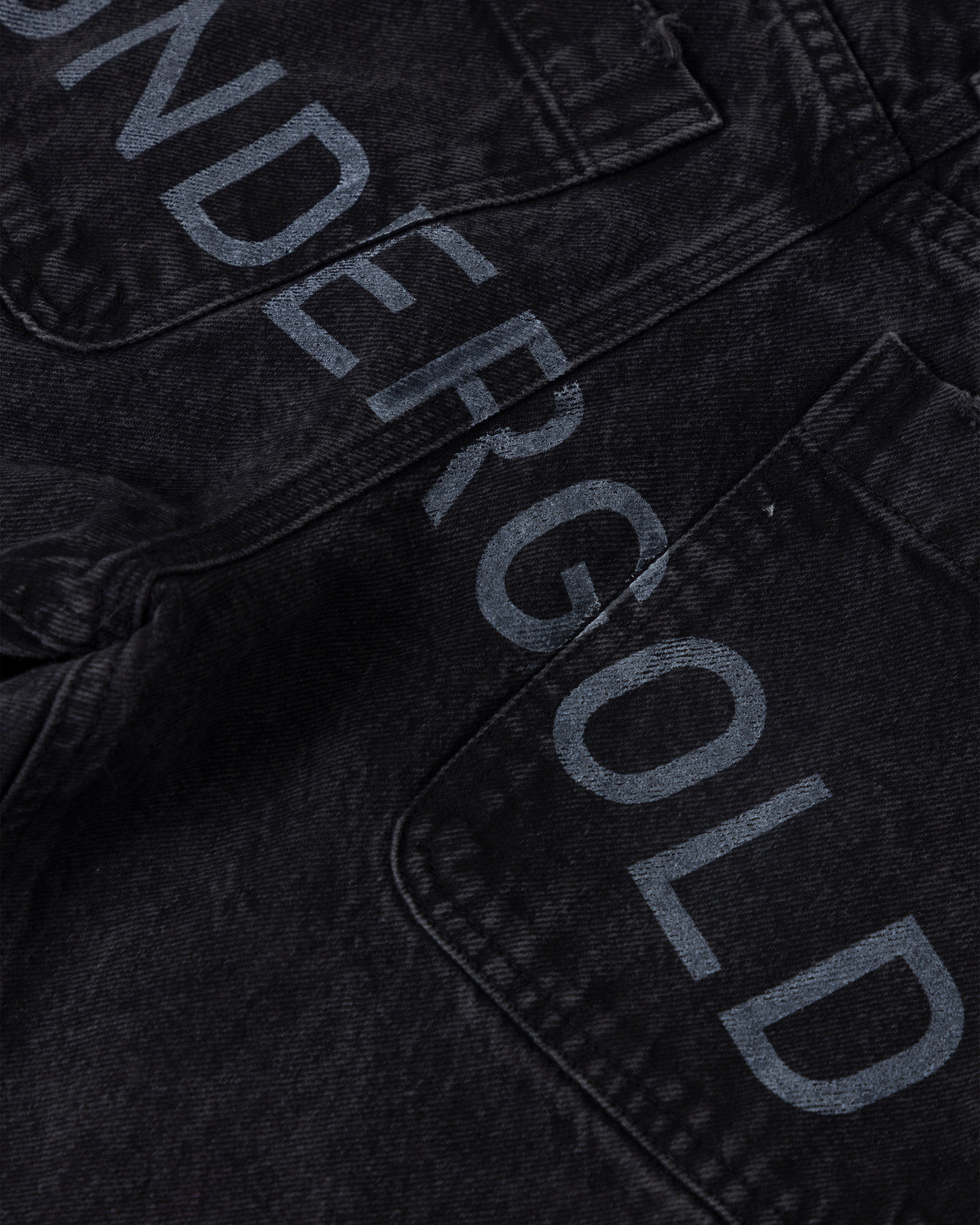 W Basics UNDERGOLD Panelled Wide Jeans Black