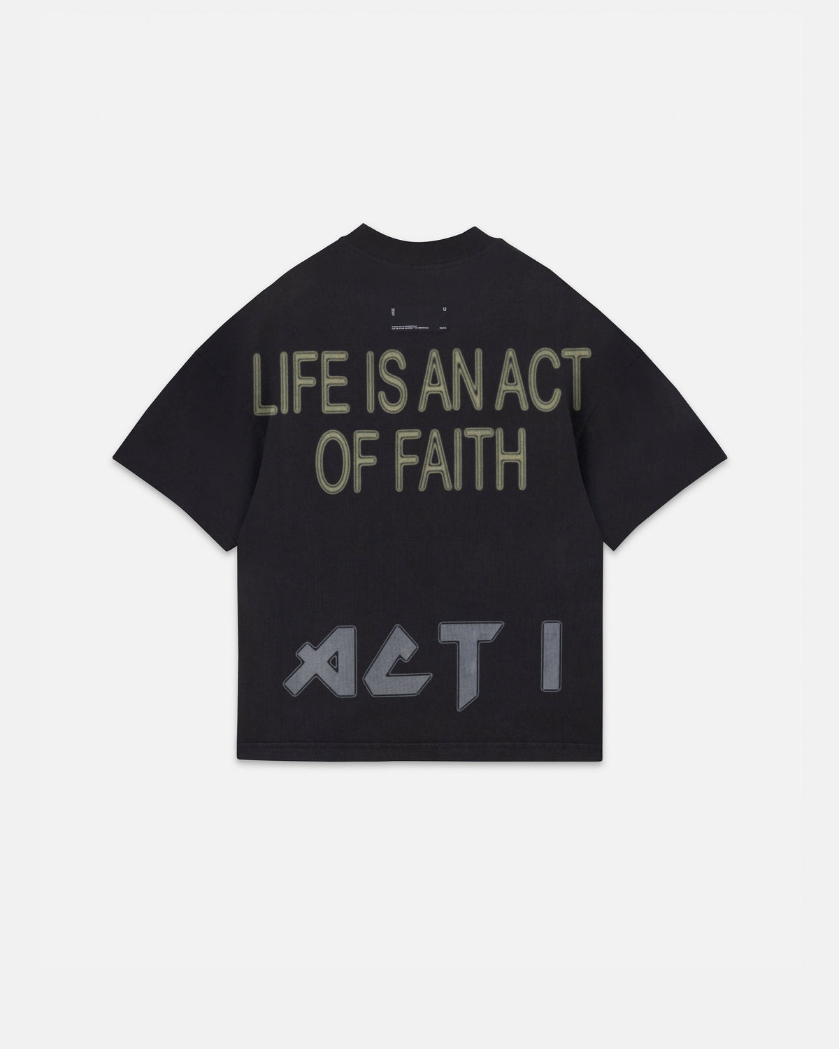 Act 1 Essence Boxy Fit Tshirt Vintage Black