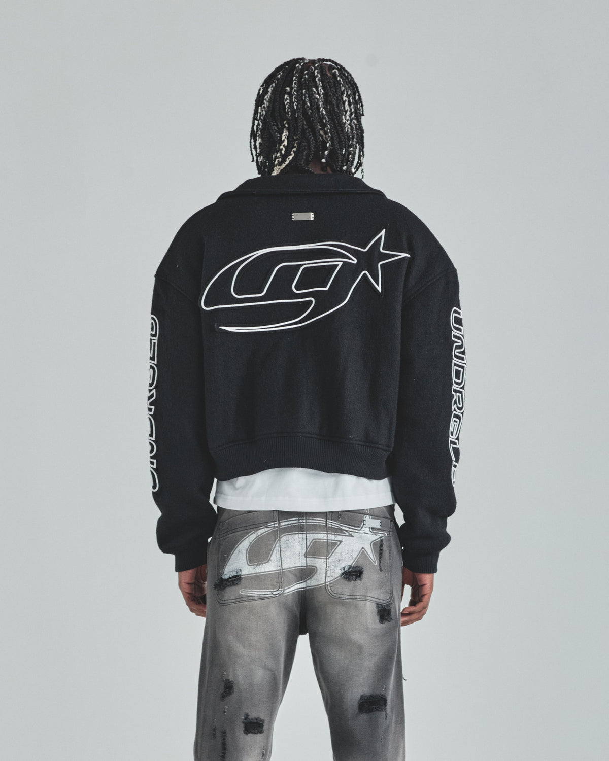Act 1 Neon Bomber Jacket Black