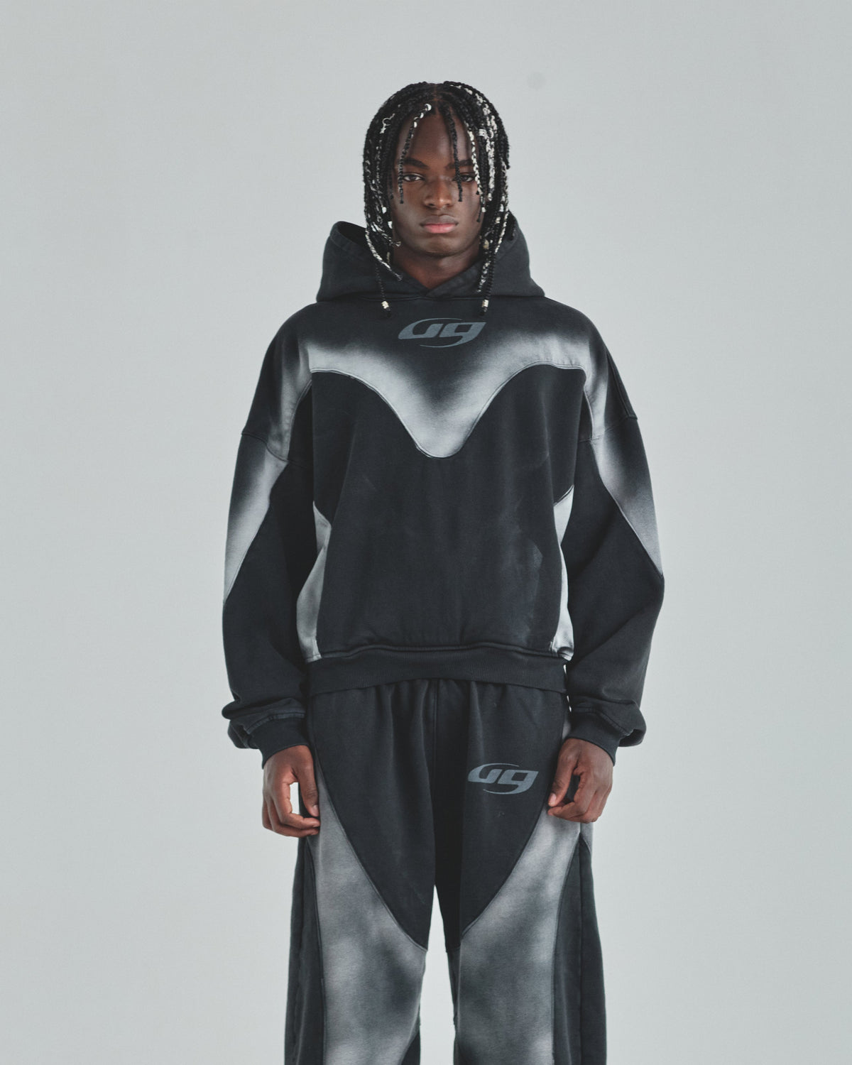 Act 1 UG Boxy Fit Hoodie Sandblast Black