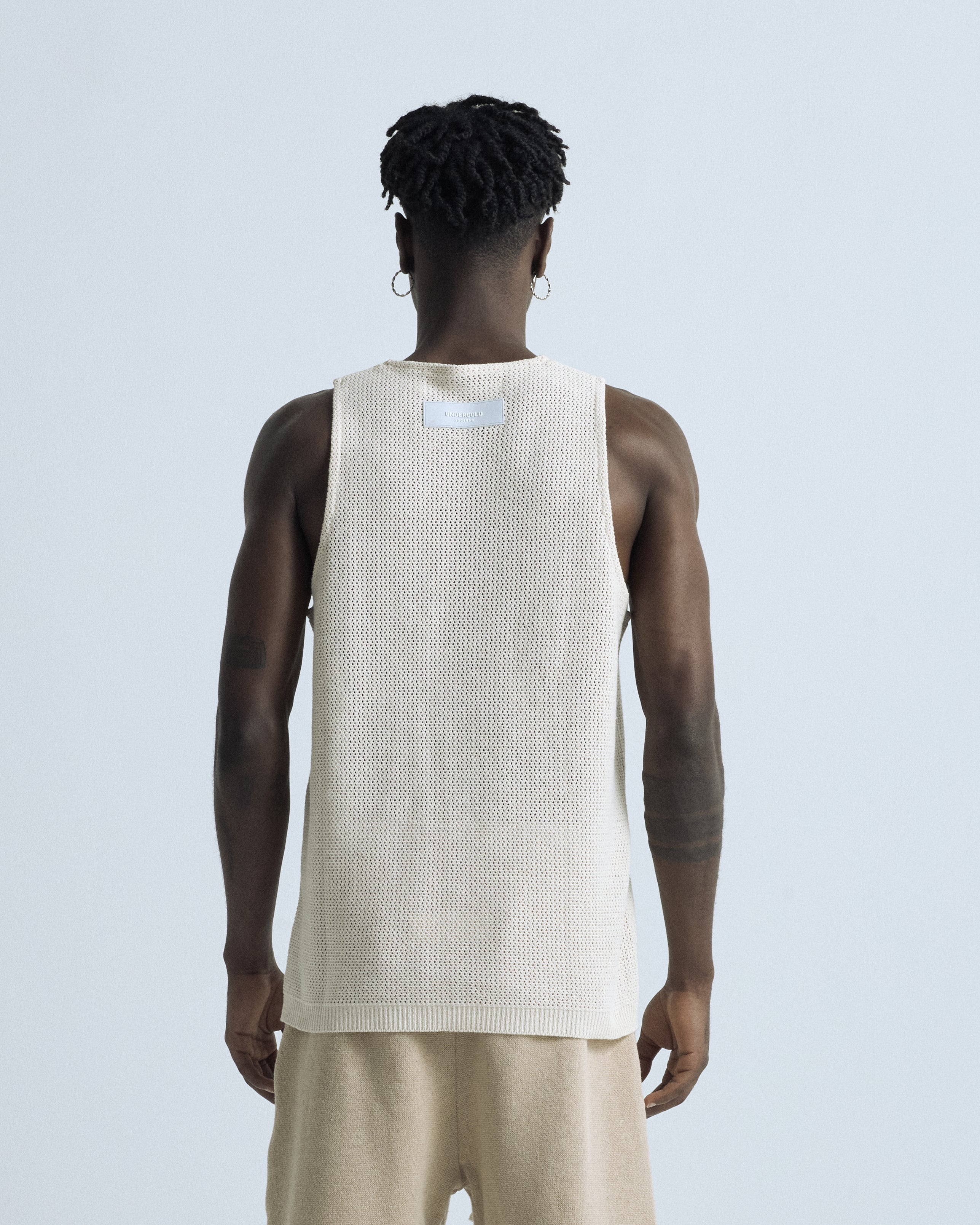 Basics Knit Tank Top Bone