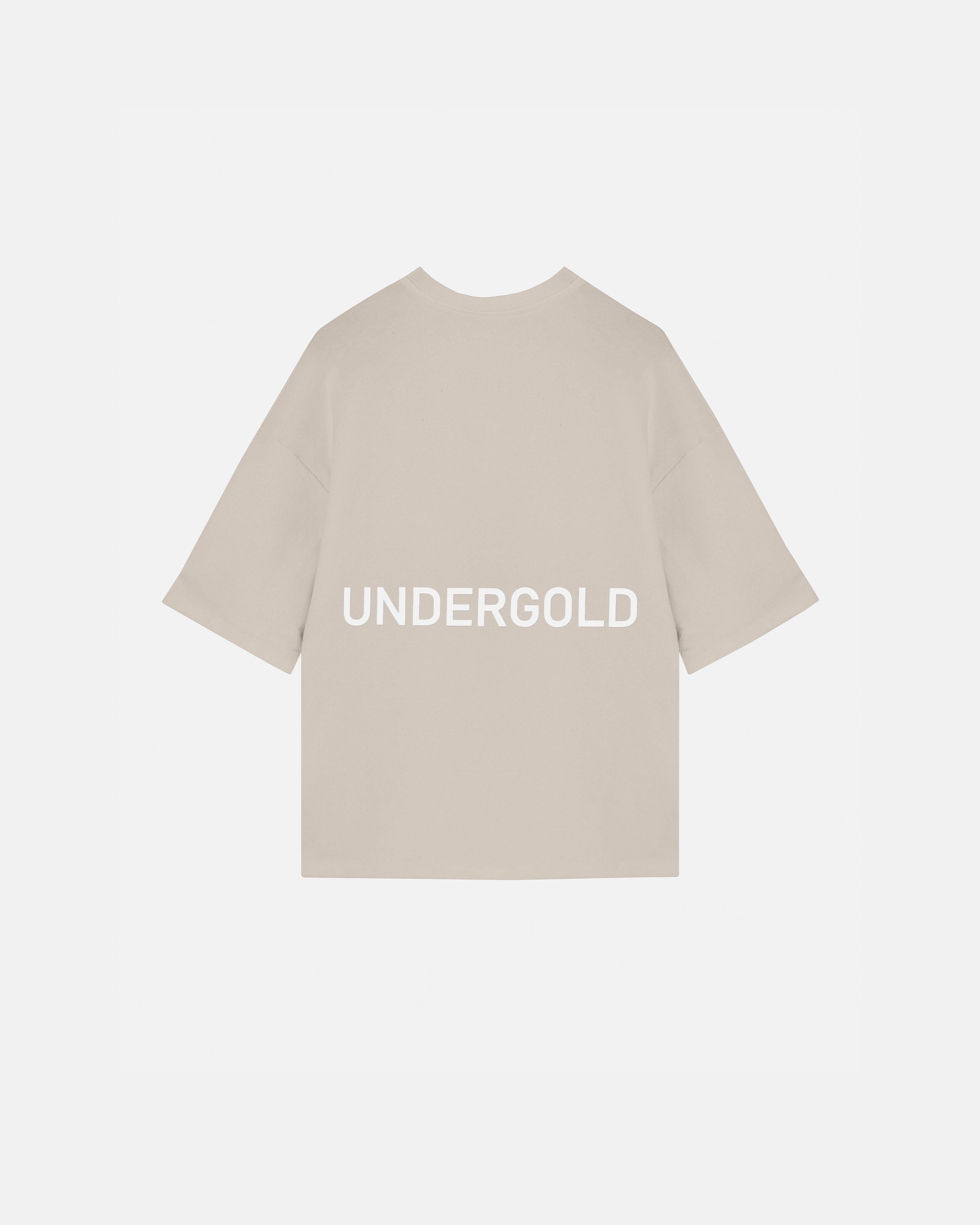 Basics Logo Ribbed Boxy Tshirt Bone