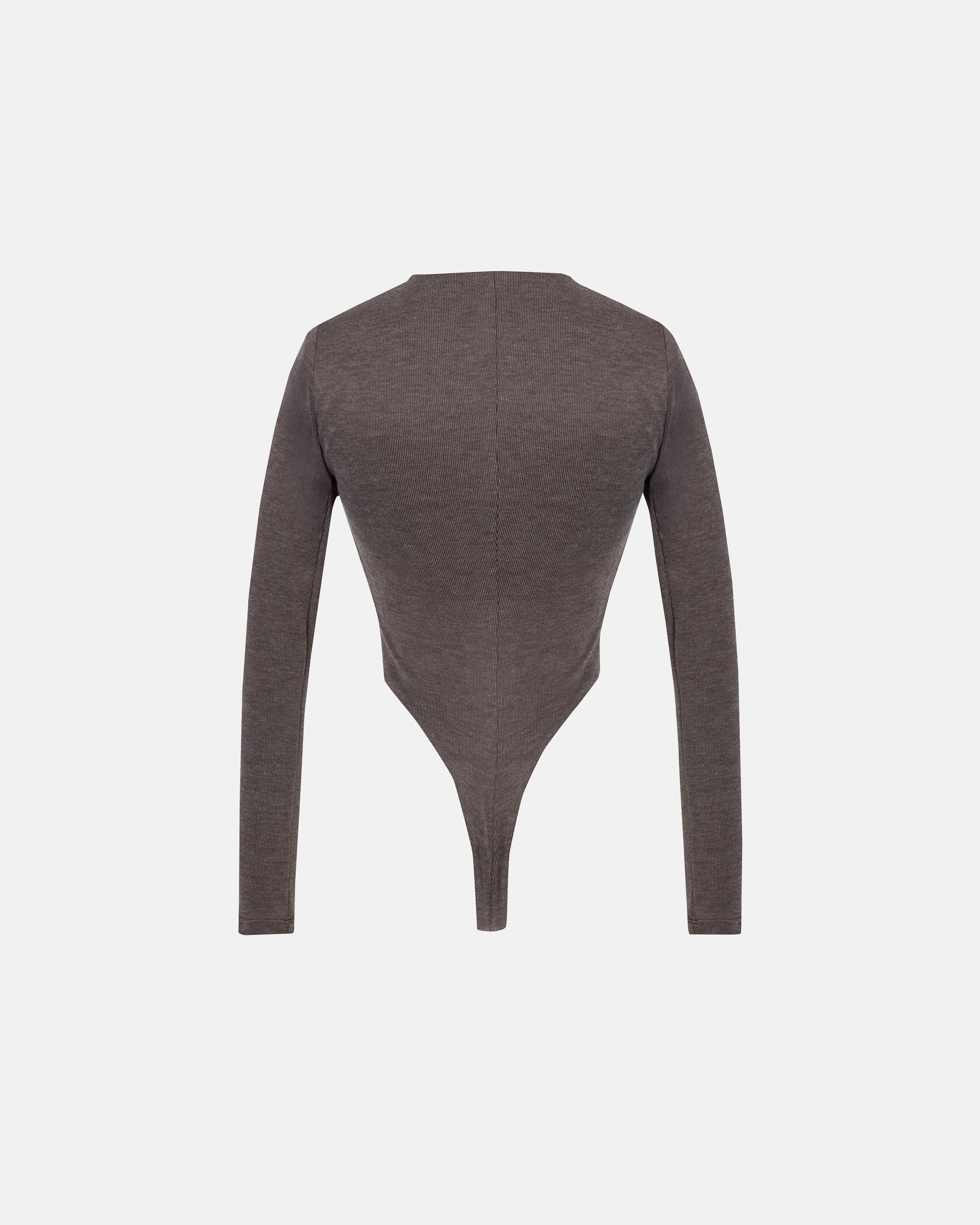 Basics Oval Braided Bodysuit Brown