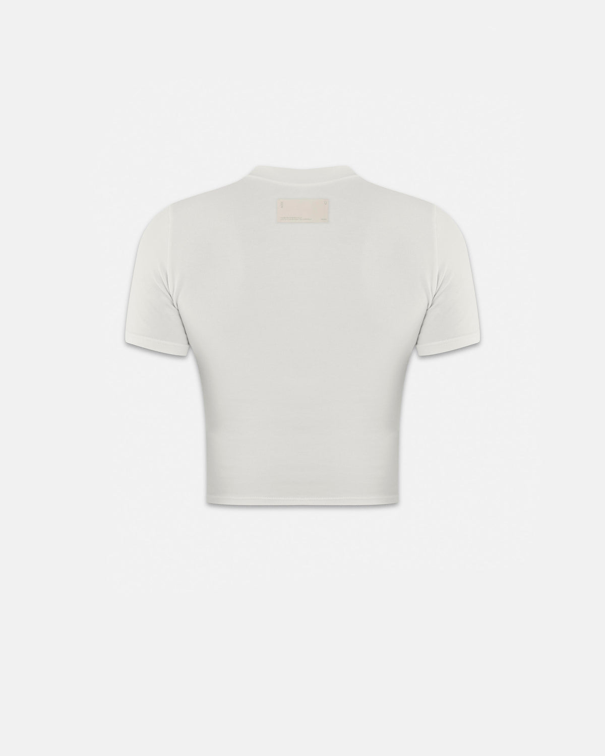 Basics Rhinestone UNDGLD Long Baby Tee White