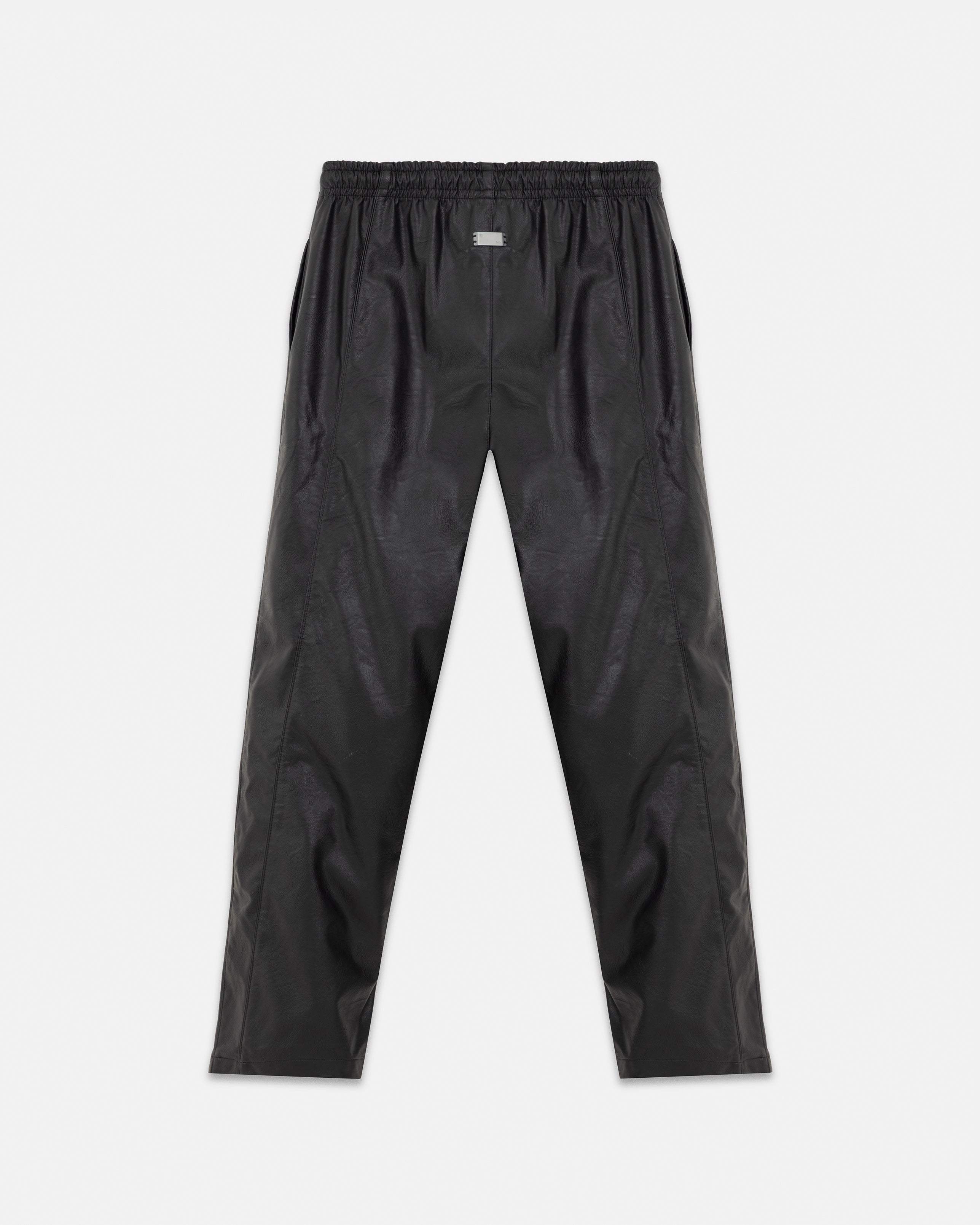Basics Synthetic Straight Pants Black