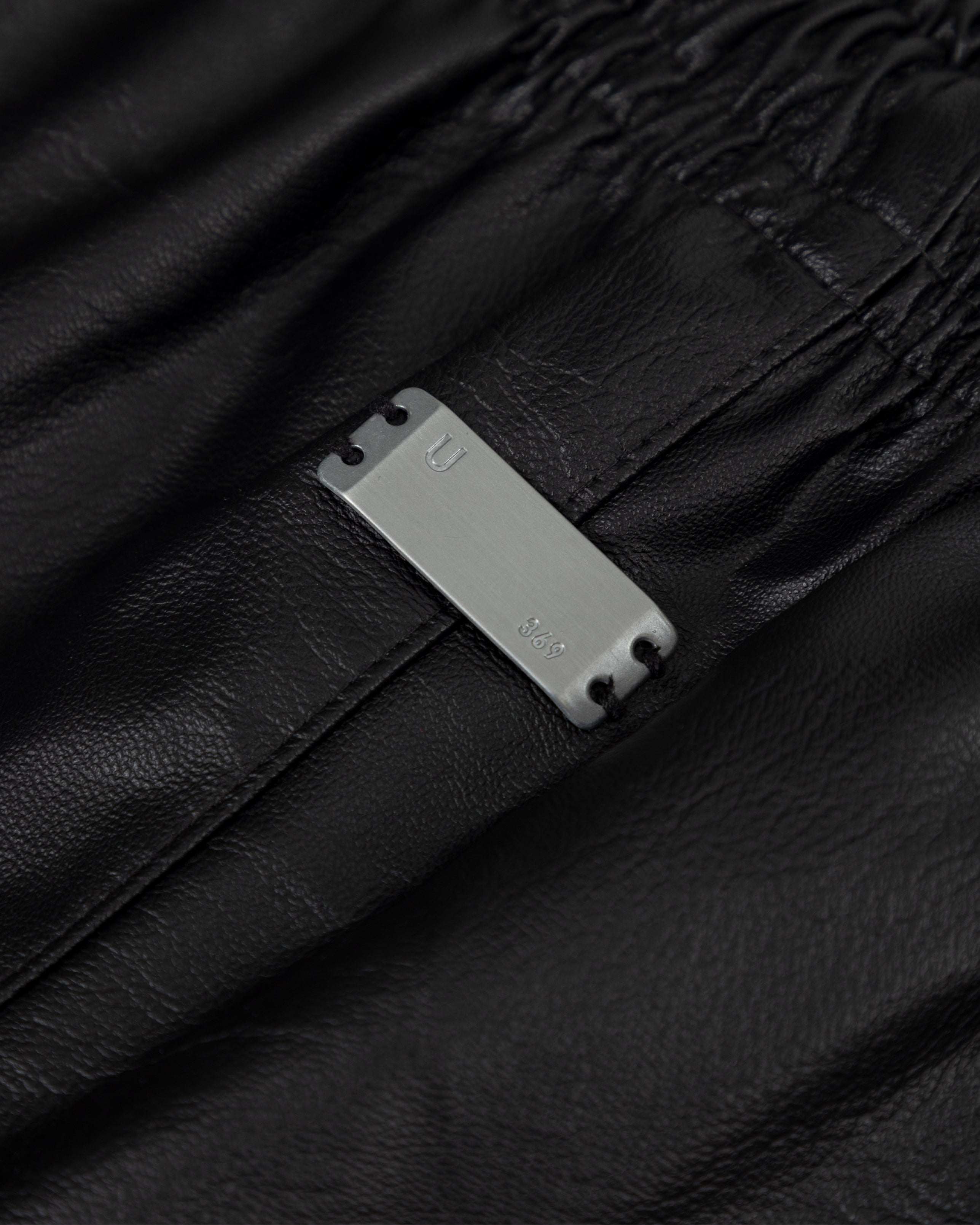 Basics Synthetic Straight Pants Black