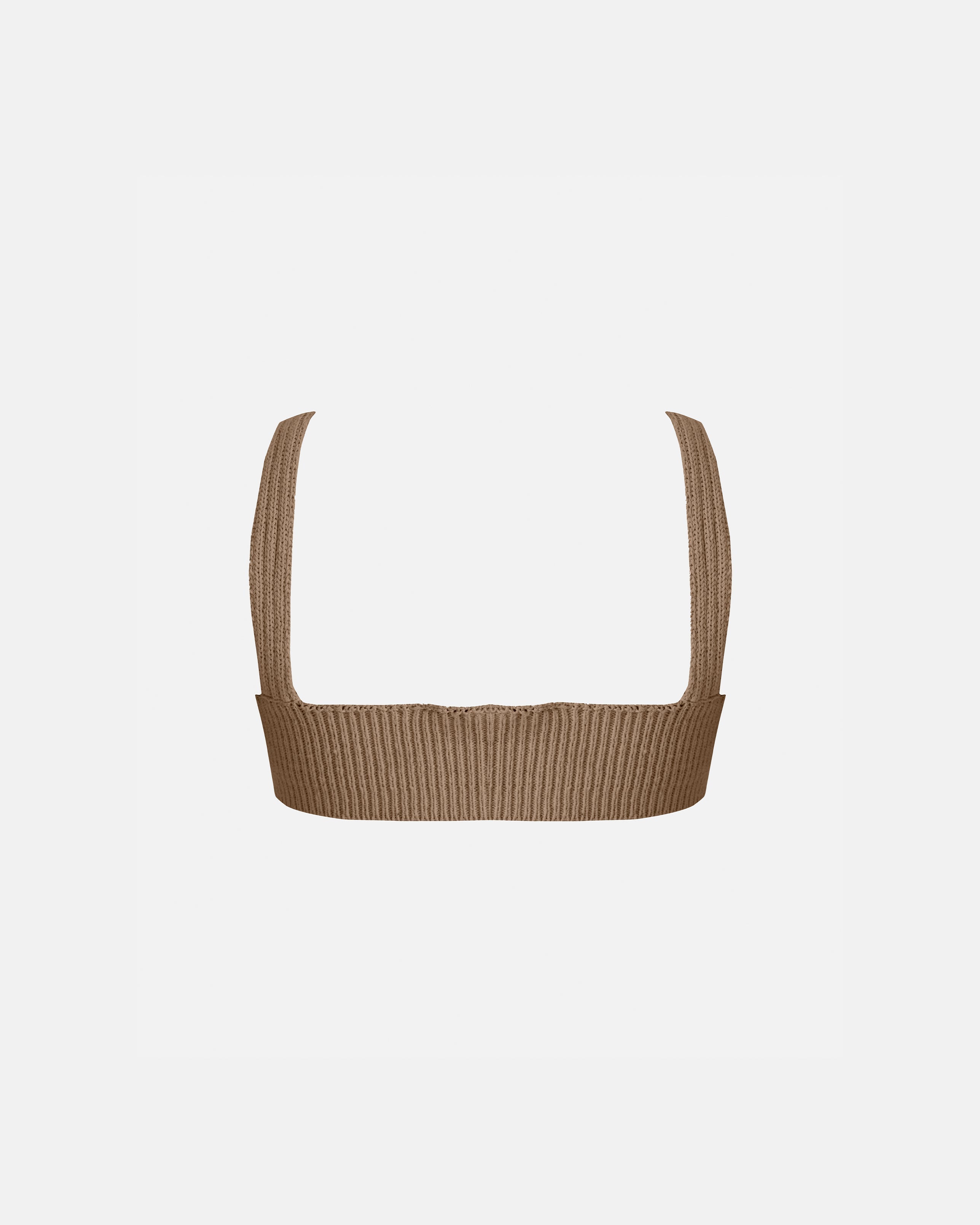 Basics Textured Knit Coup Top Camel