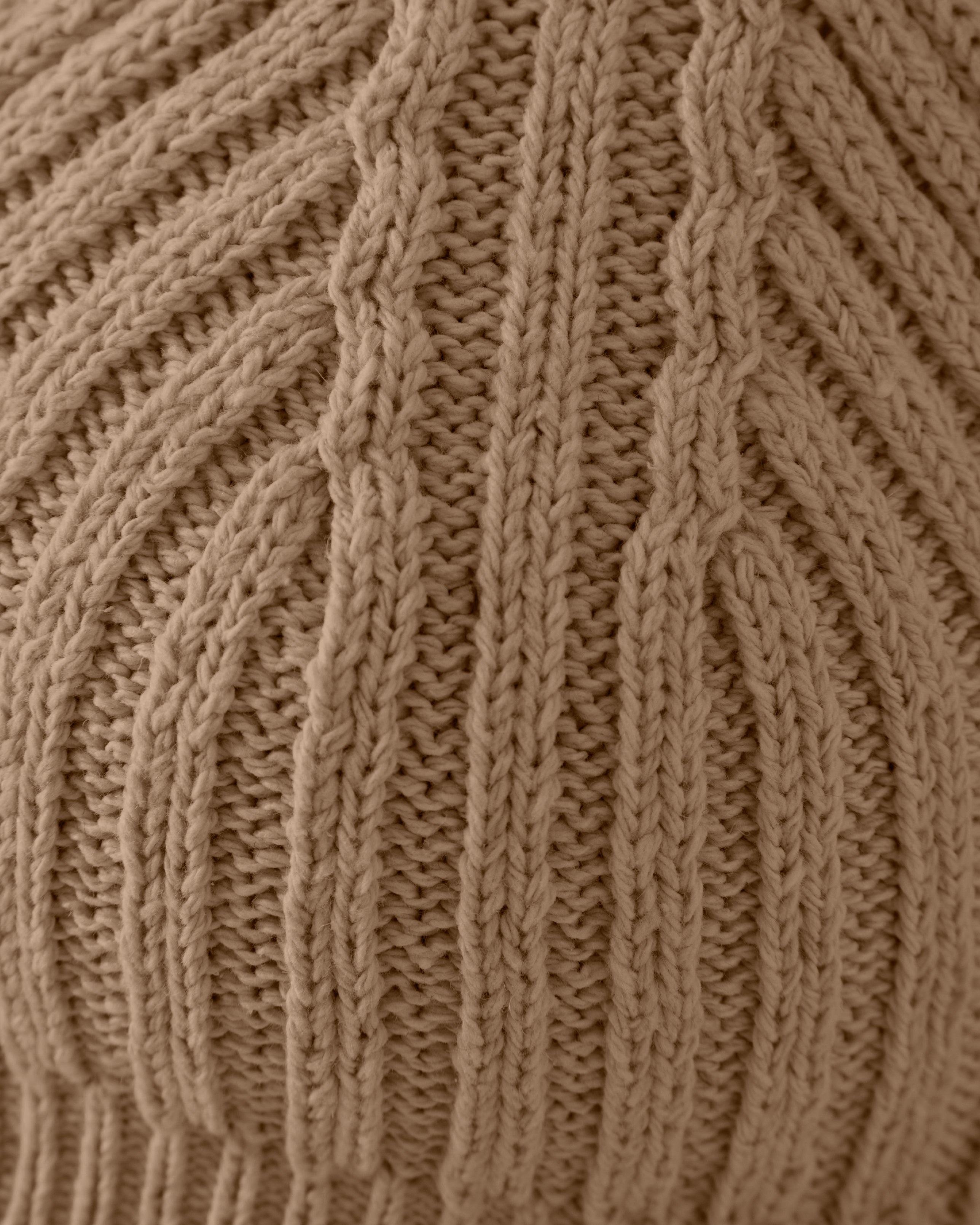 Basics Textured Knit Coup Top Camel