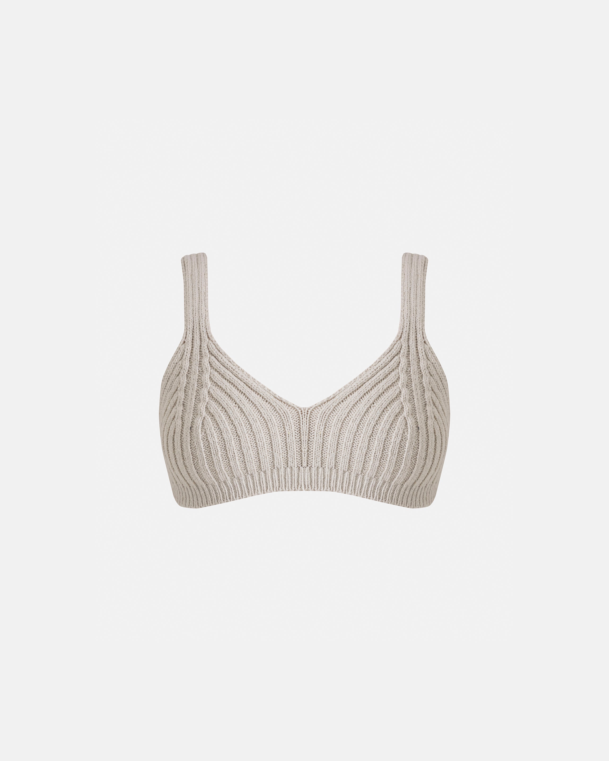Basics Textured Knit Coup Top Cream