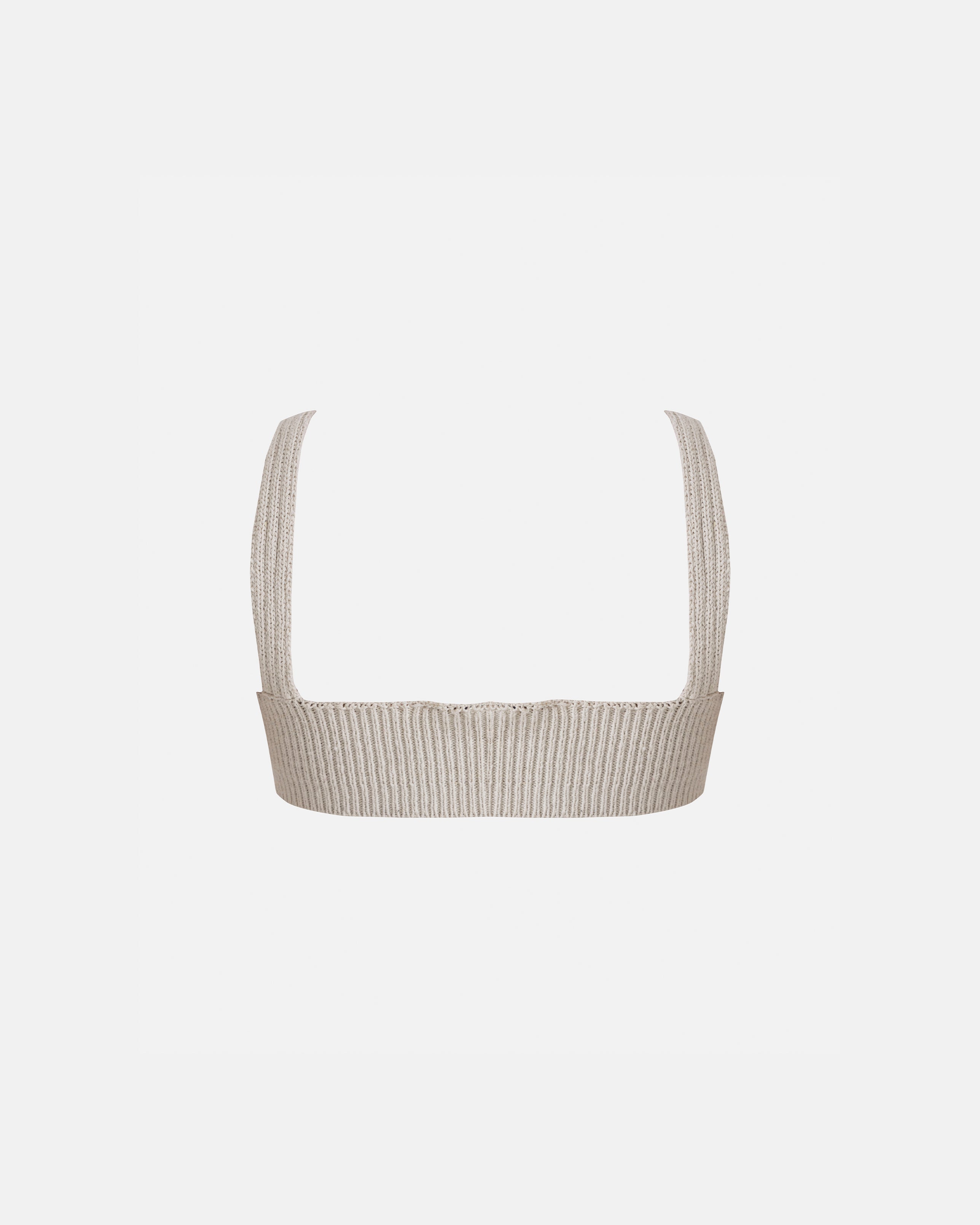 Basics Textured Knit Coup Top Cream