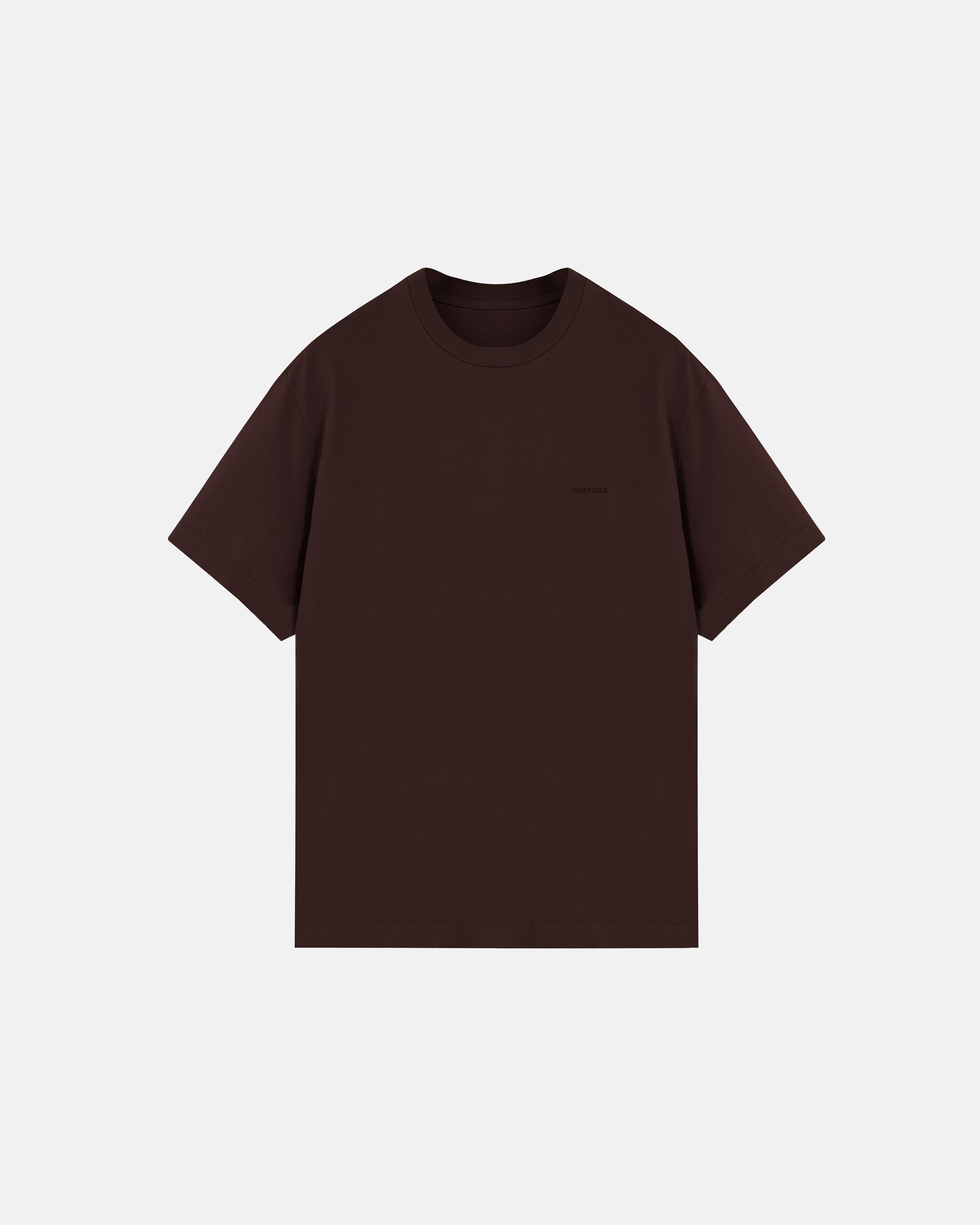 Basics Tiny Logo Regular Fit Tshirt Brown