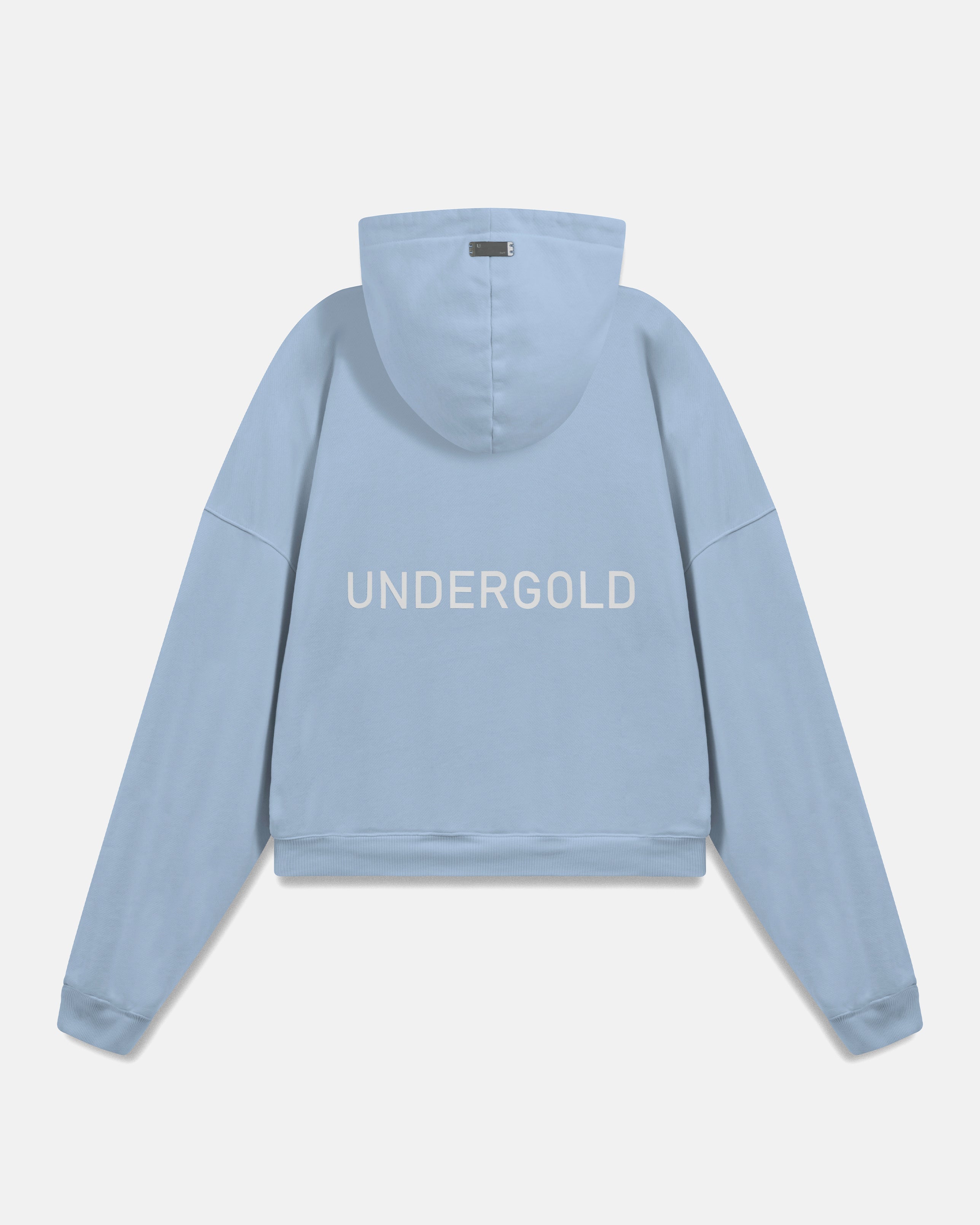 Basics Undergold Boxy Fit Hoodie Light Blue