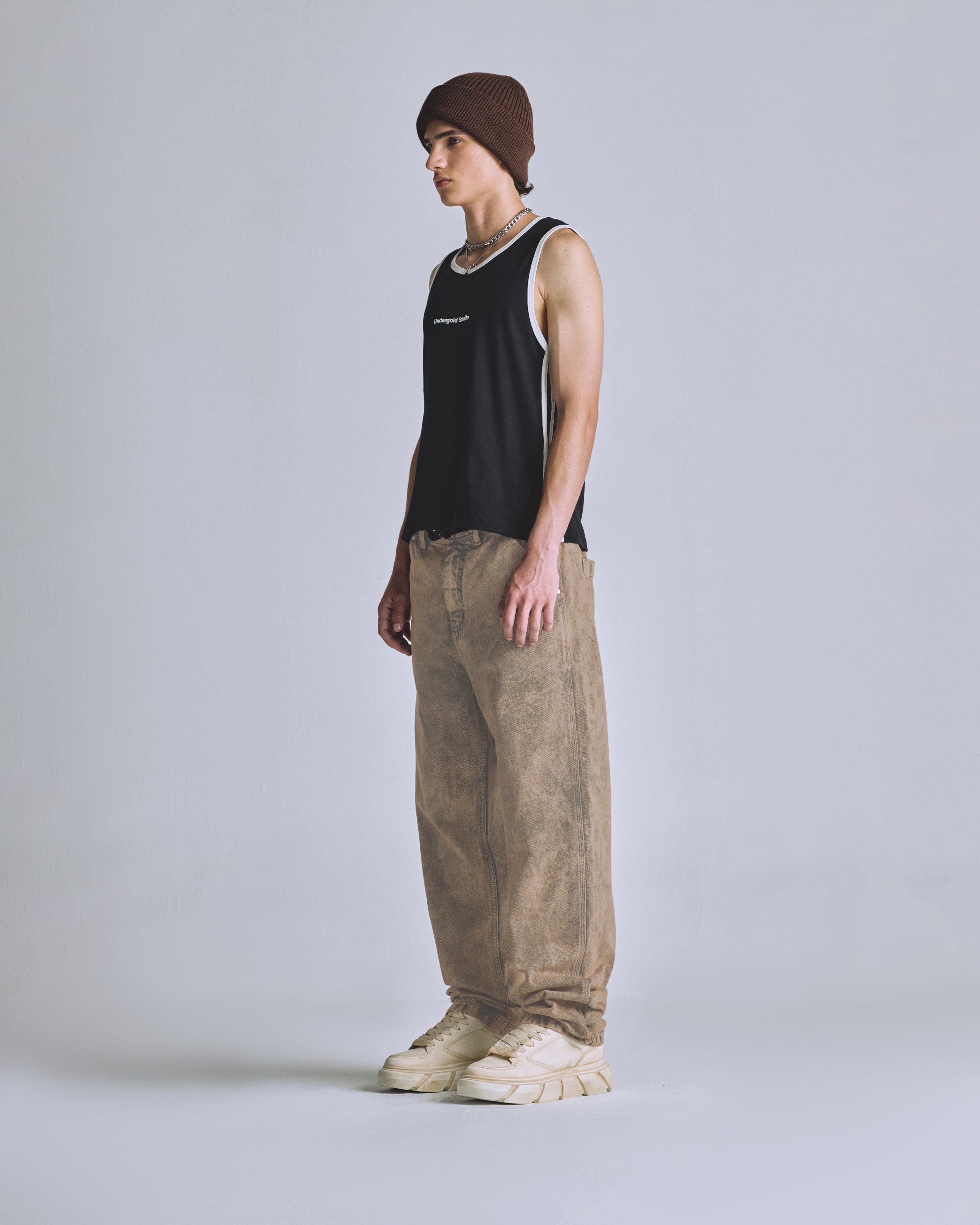 Basics UNDERGOLD Regular Jean Washed Brown