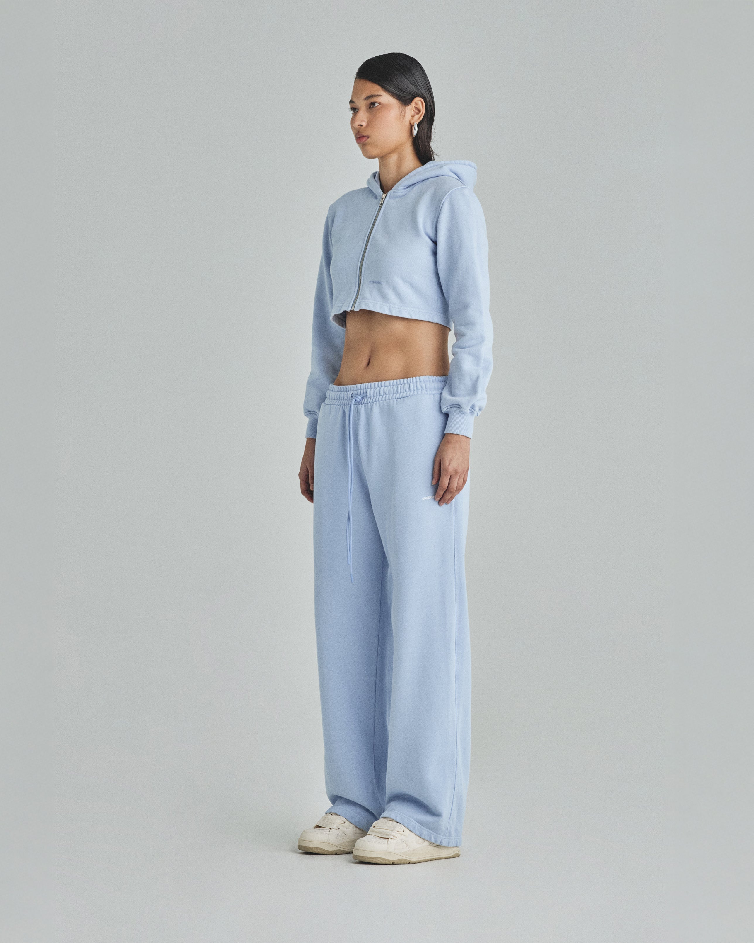 Basics Undergold Straight Pants Light Blue