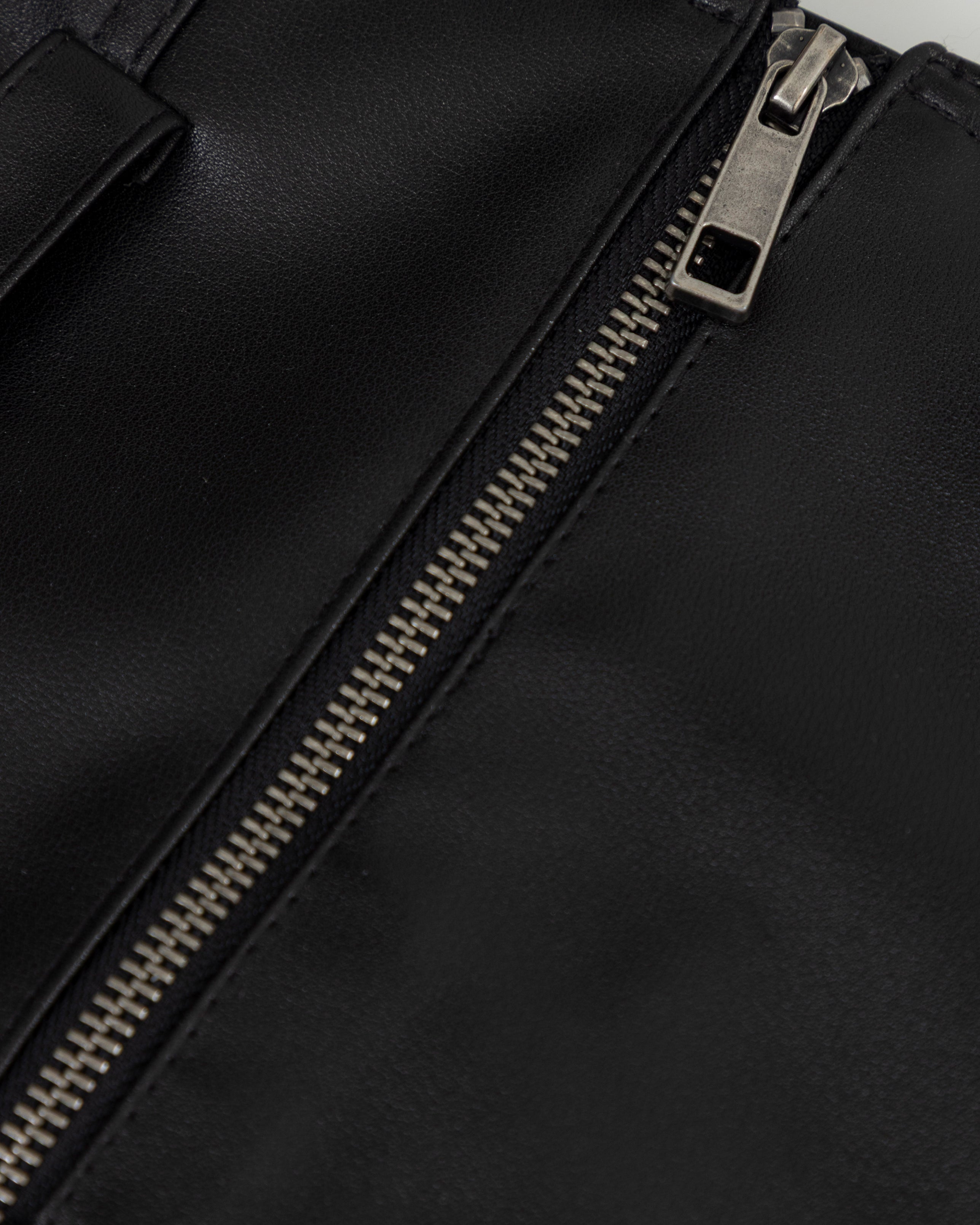 Basics Undergold Studio Pleather Mini Skirt Black