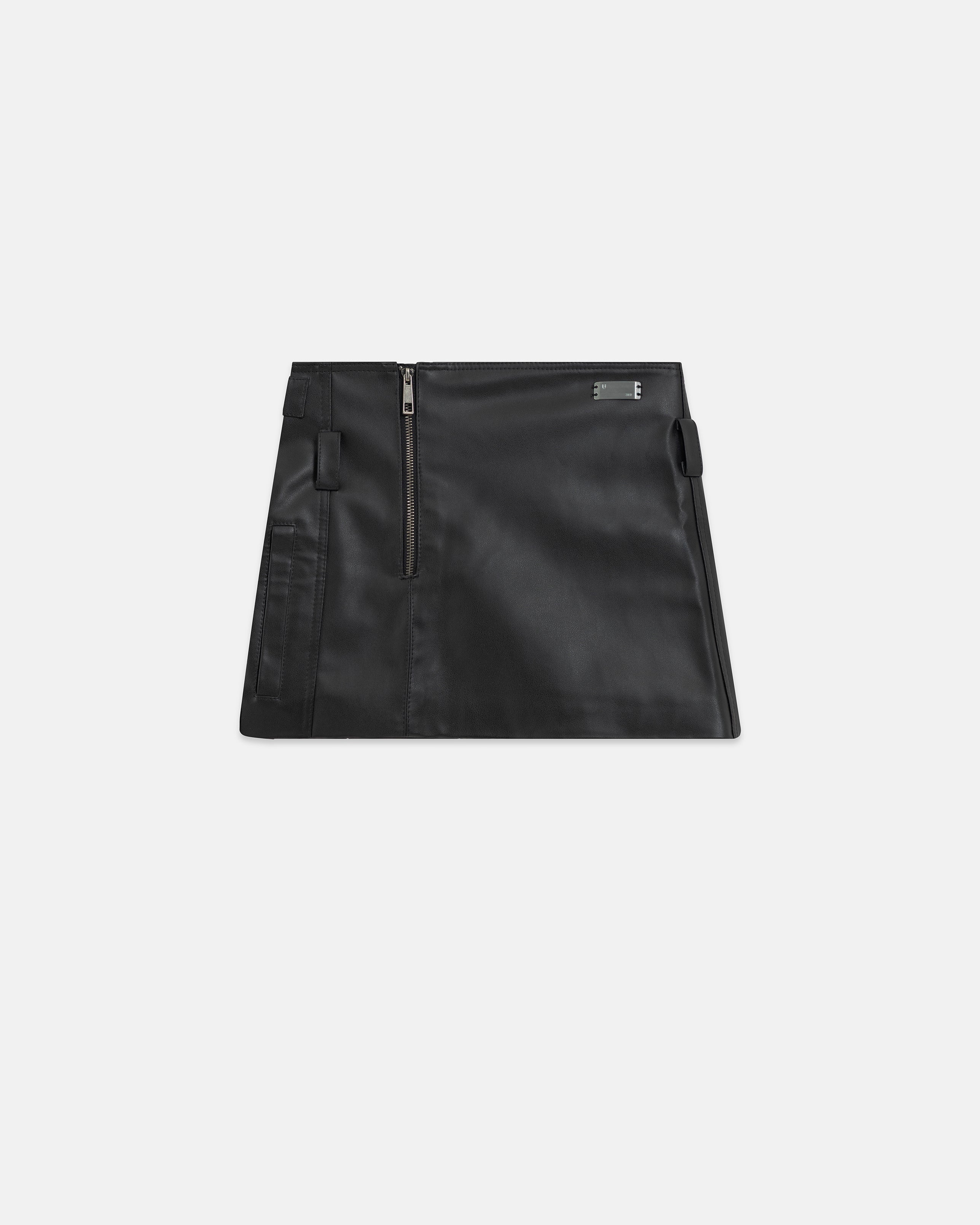 Basics Undergold Studio Pleather Mini Skirt Black