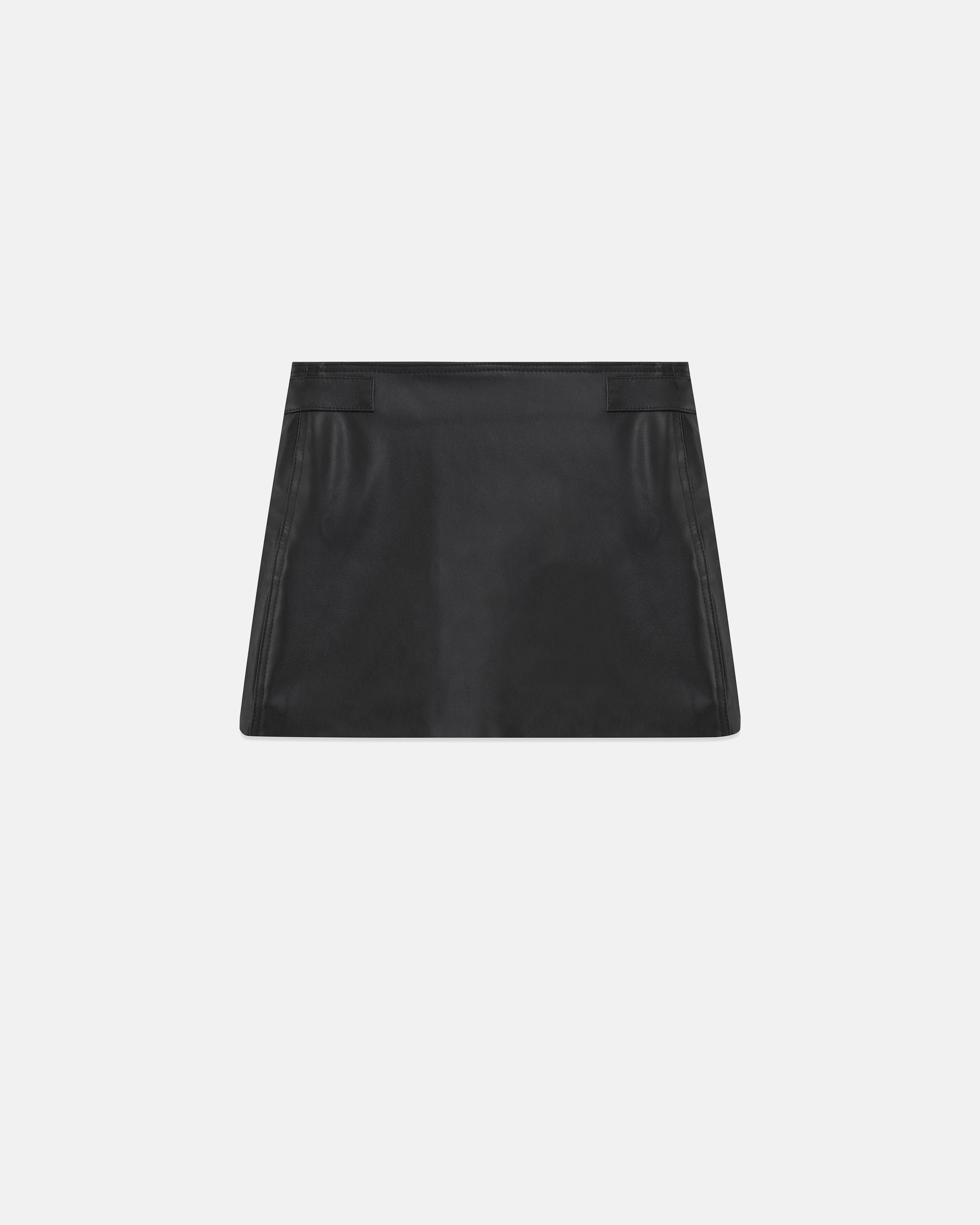 Basics Undergold Studio Pleather Mini Skirt Black