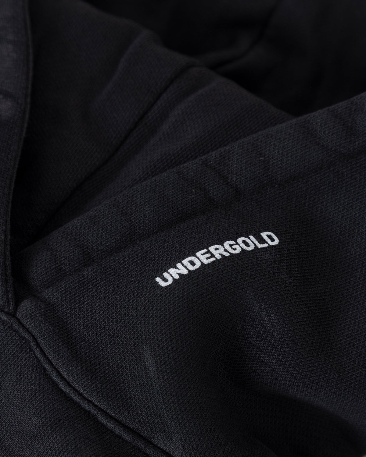 Basics UNDGLD Boxy Hoodie Olied Black