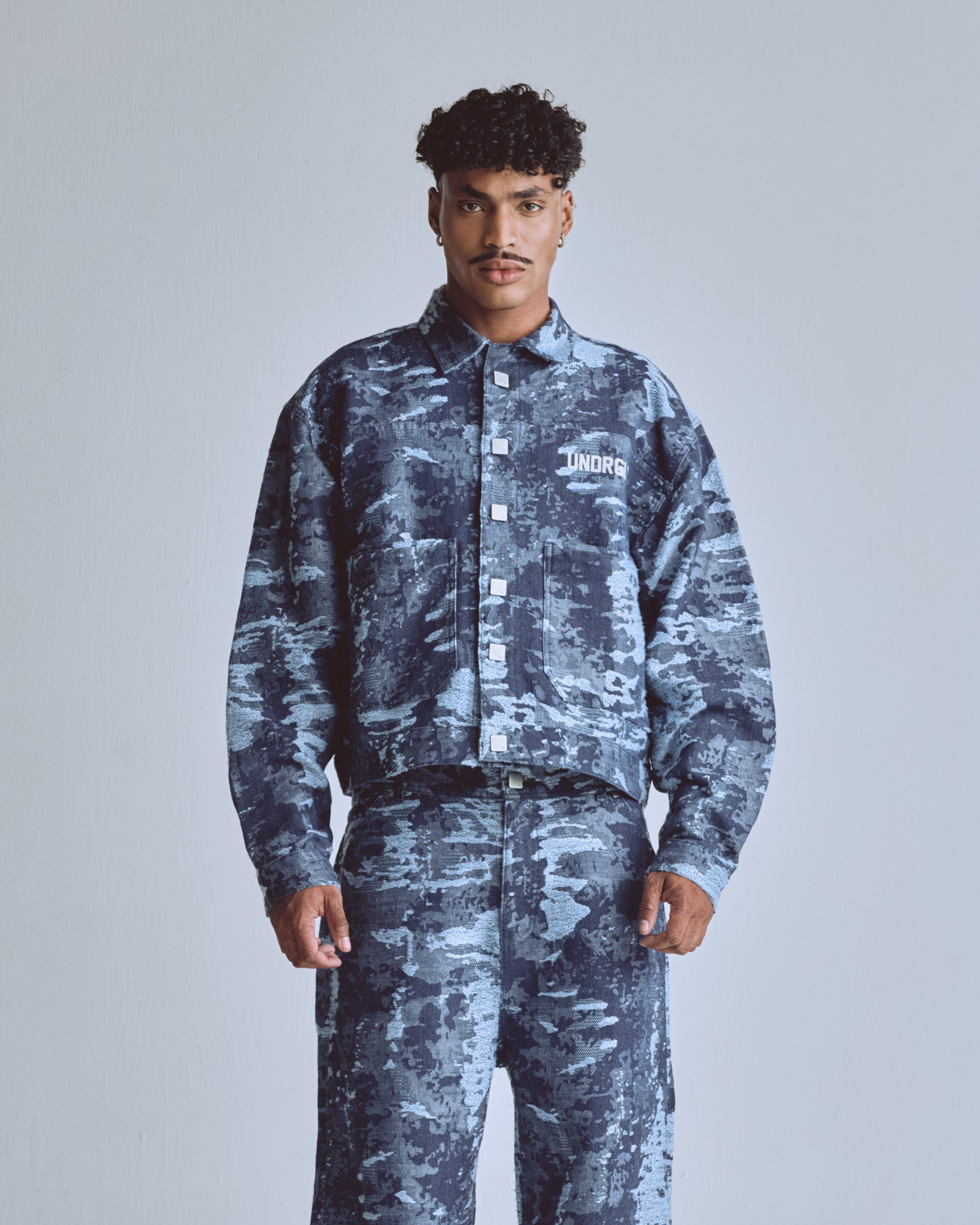 Capsule UNDRGLD Jacquard Jacket Cammo Blue