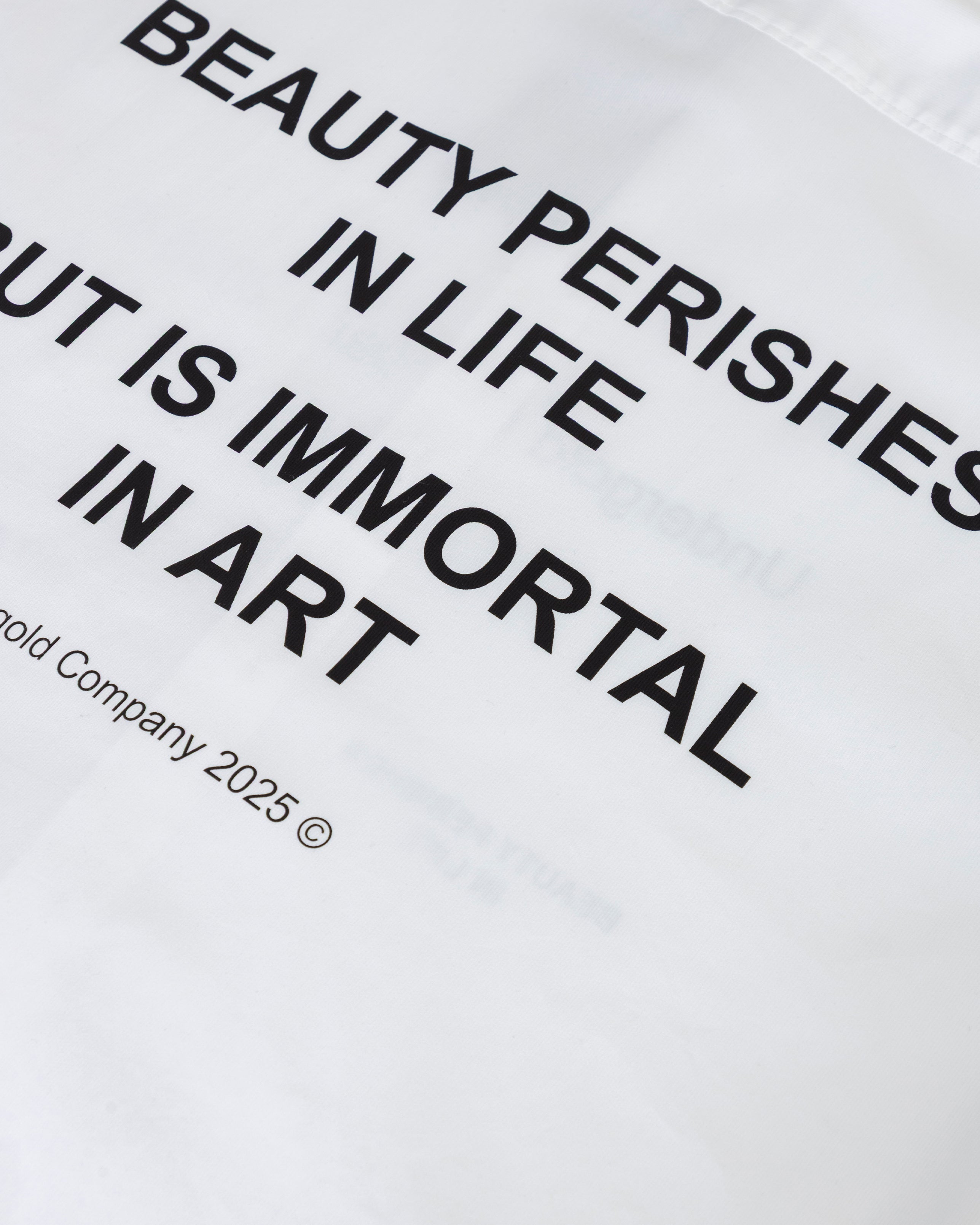 Echoes Beauty Long Sleeve Boxy Fit Shirt Bone