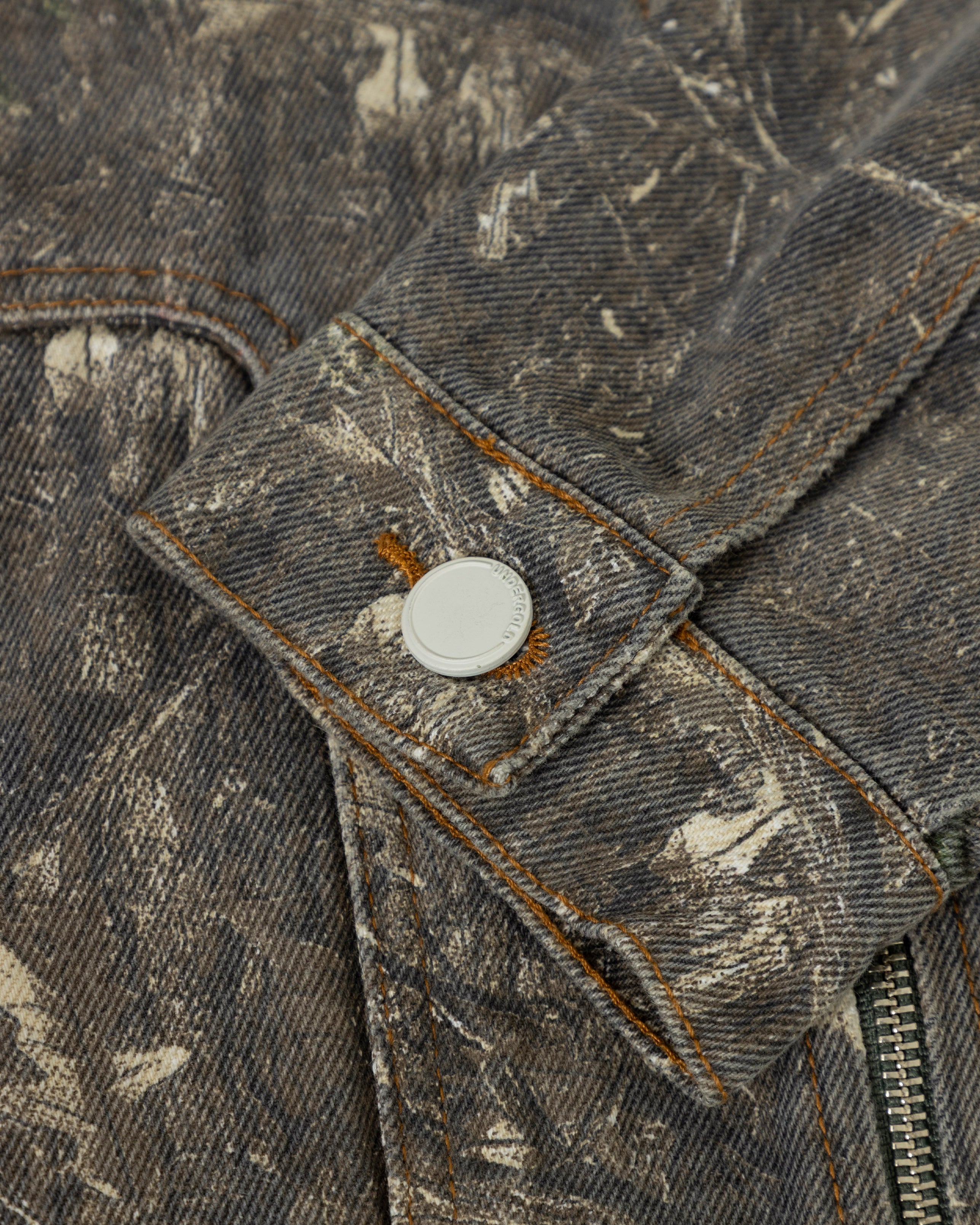 Echoes UNDRGLD Zip Up Jacket Forest Pattern