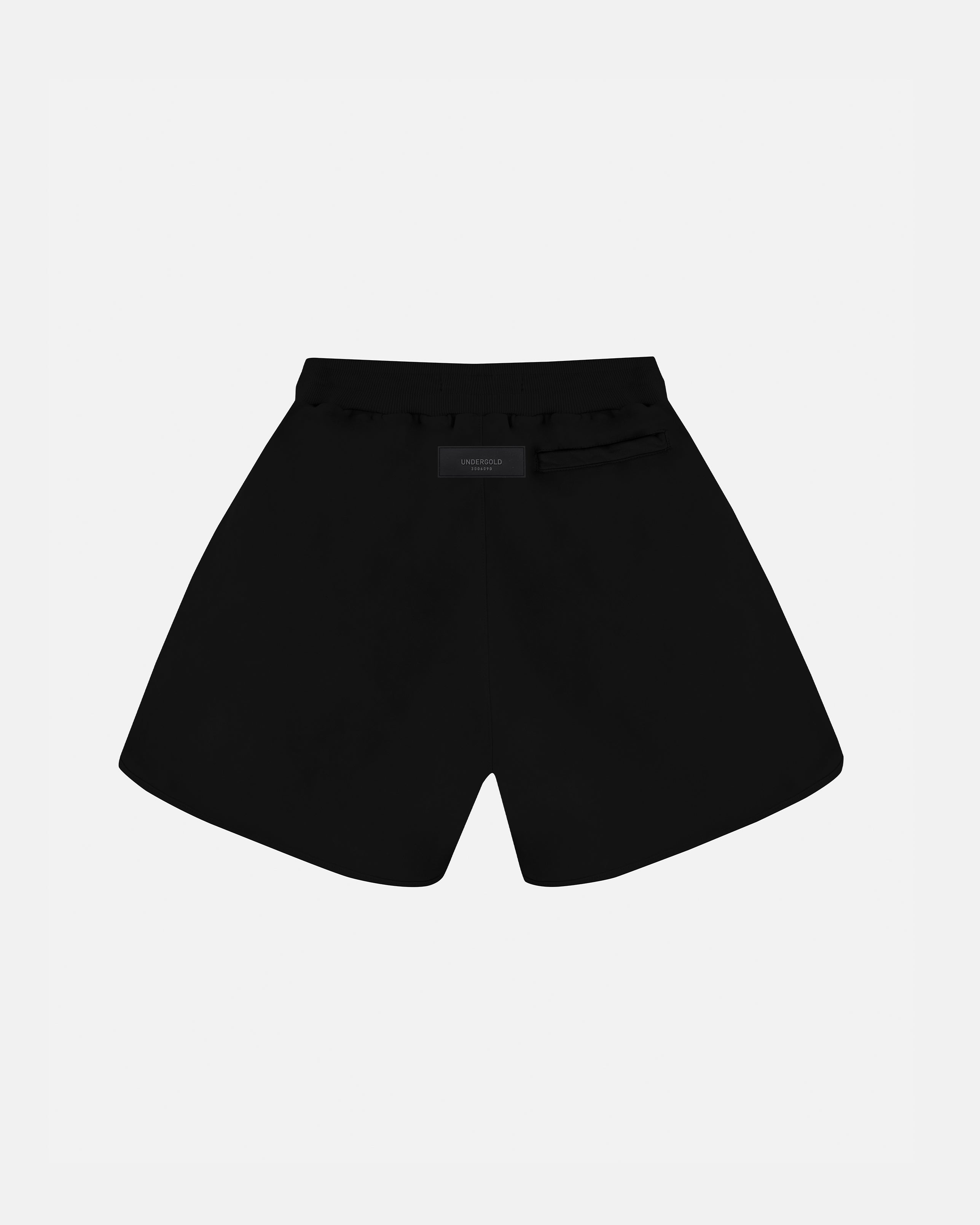 Embroidered UG Biased Shorts Black