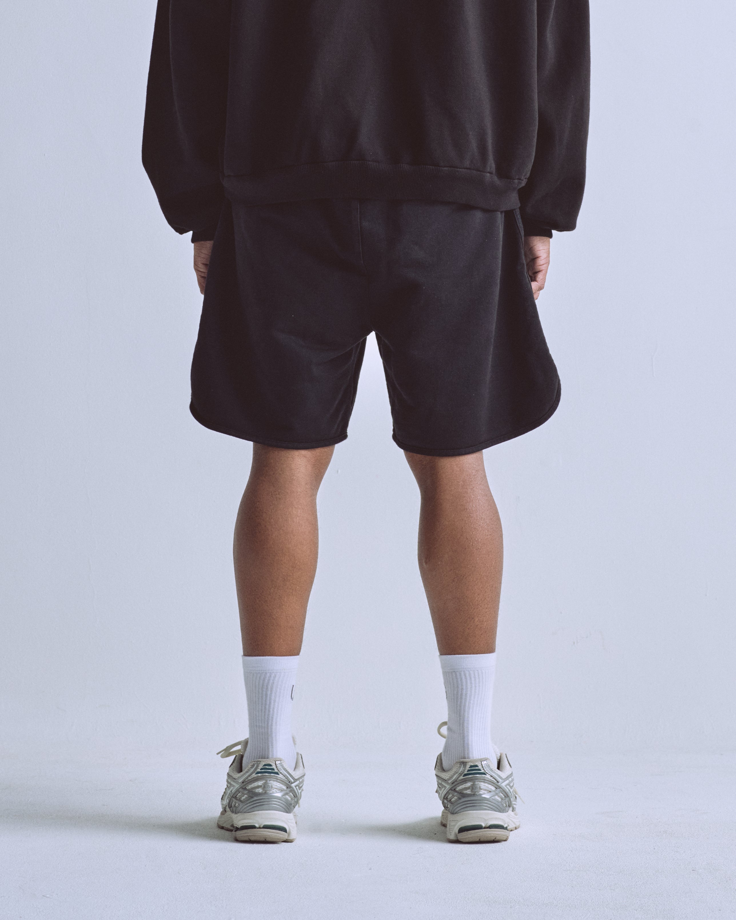 Embroidered UG Biased Shorts Black