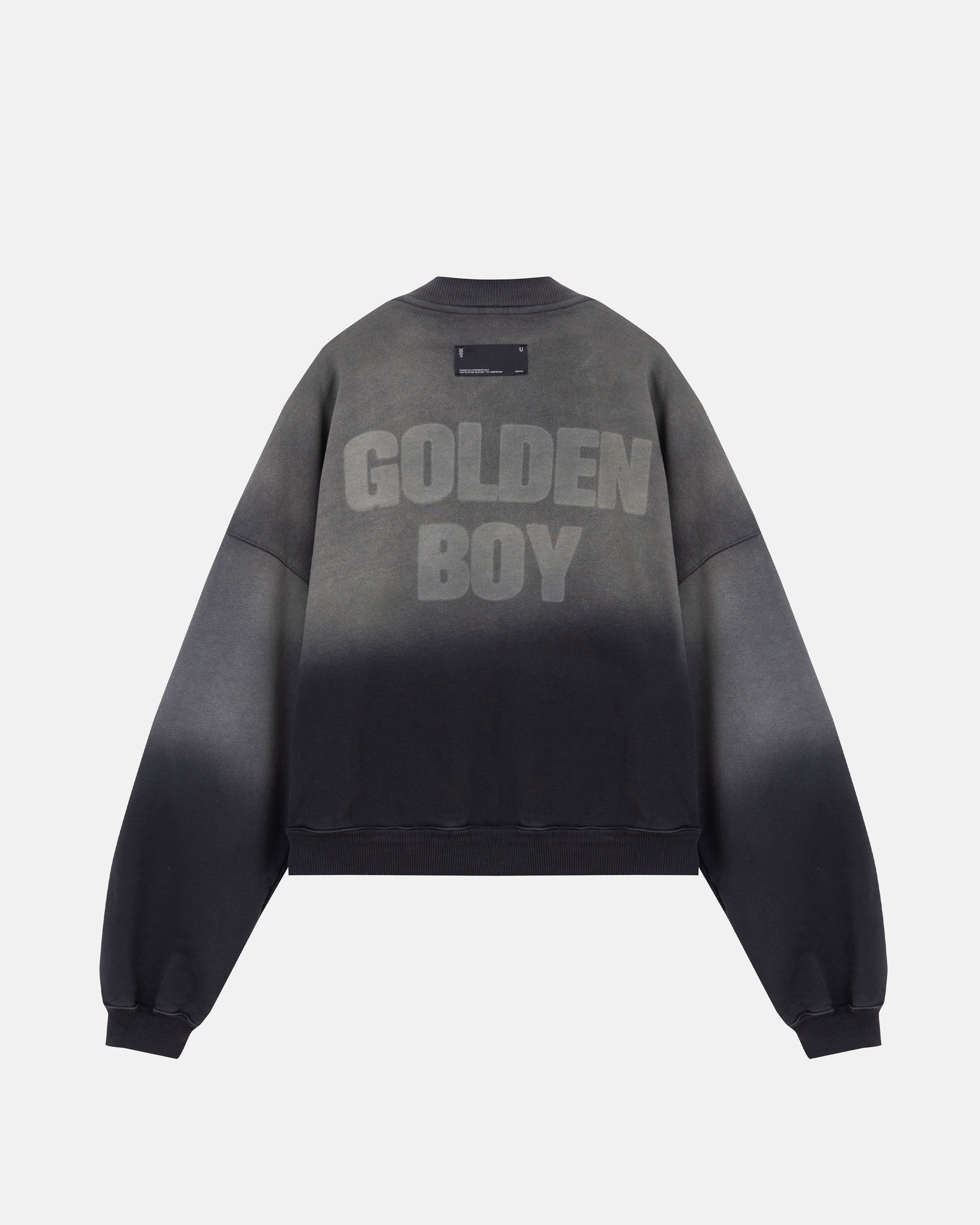 Golden Heritage Golden Boy Boxy Fit Crewneck Faded Black