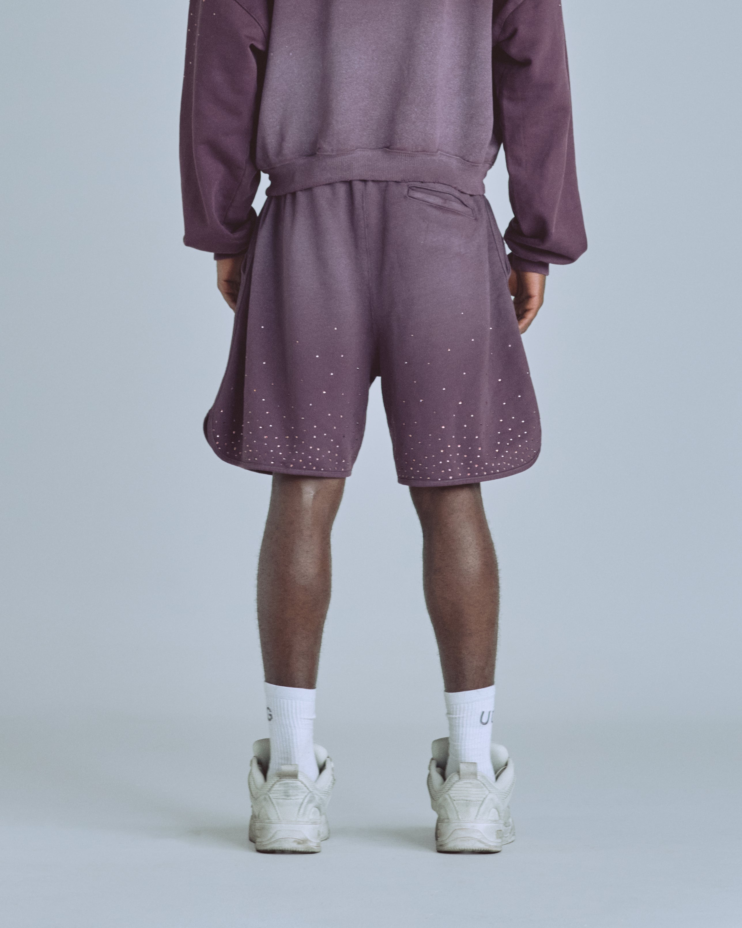 Golden Heritage Pearled Biased Short Burgundy