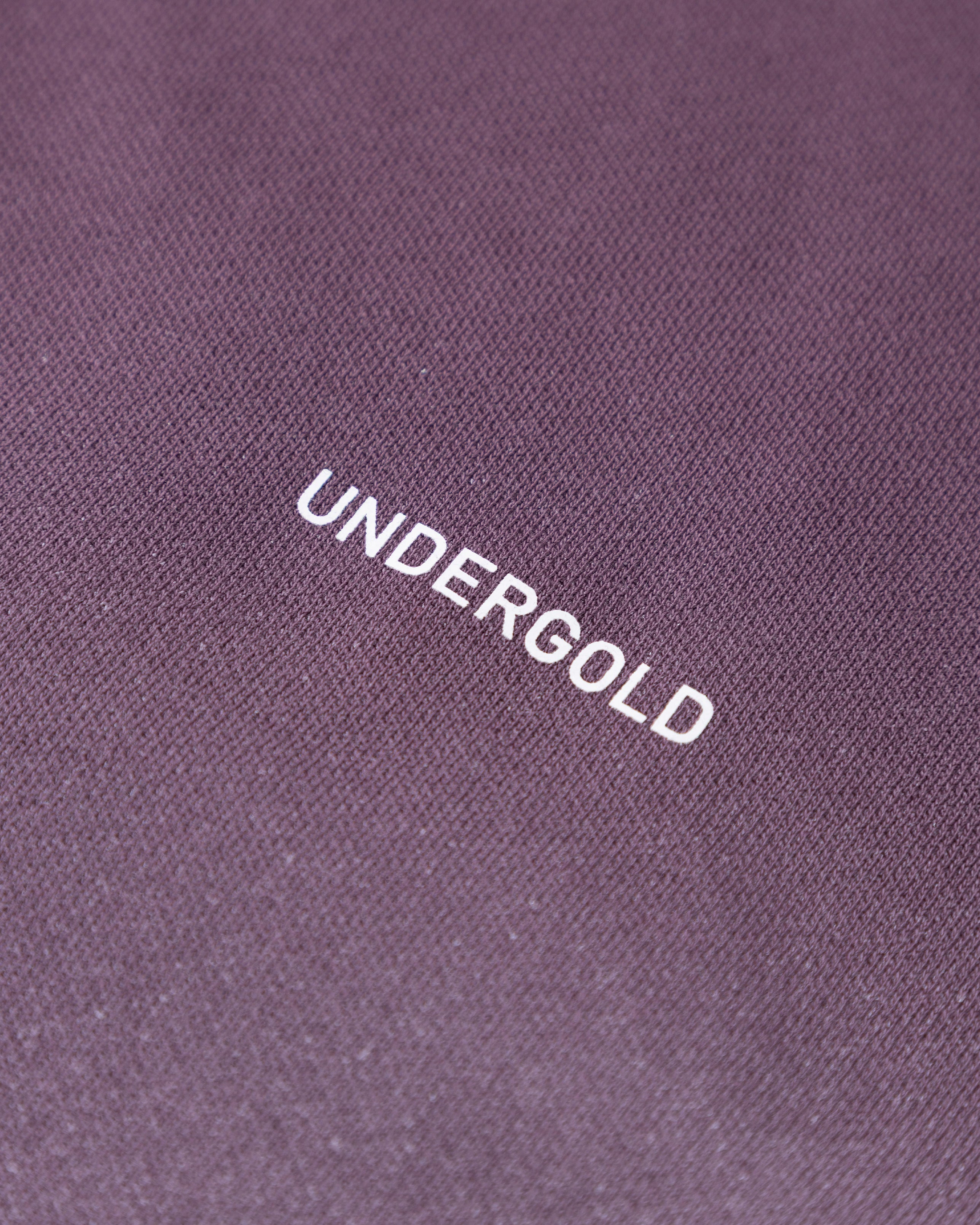 Golden Heritage Pearled Boxy Fit Hoodie Burgundy