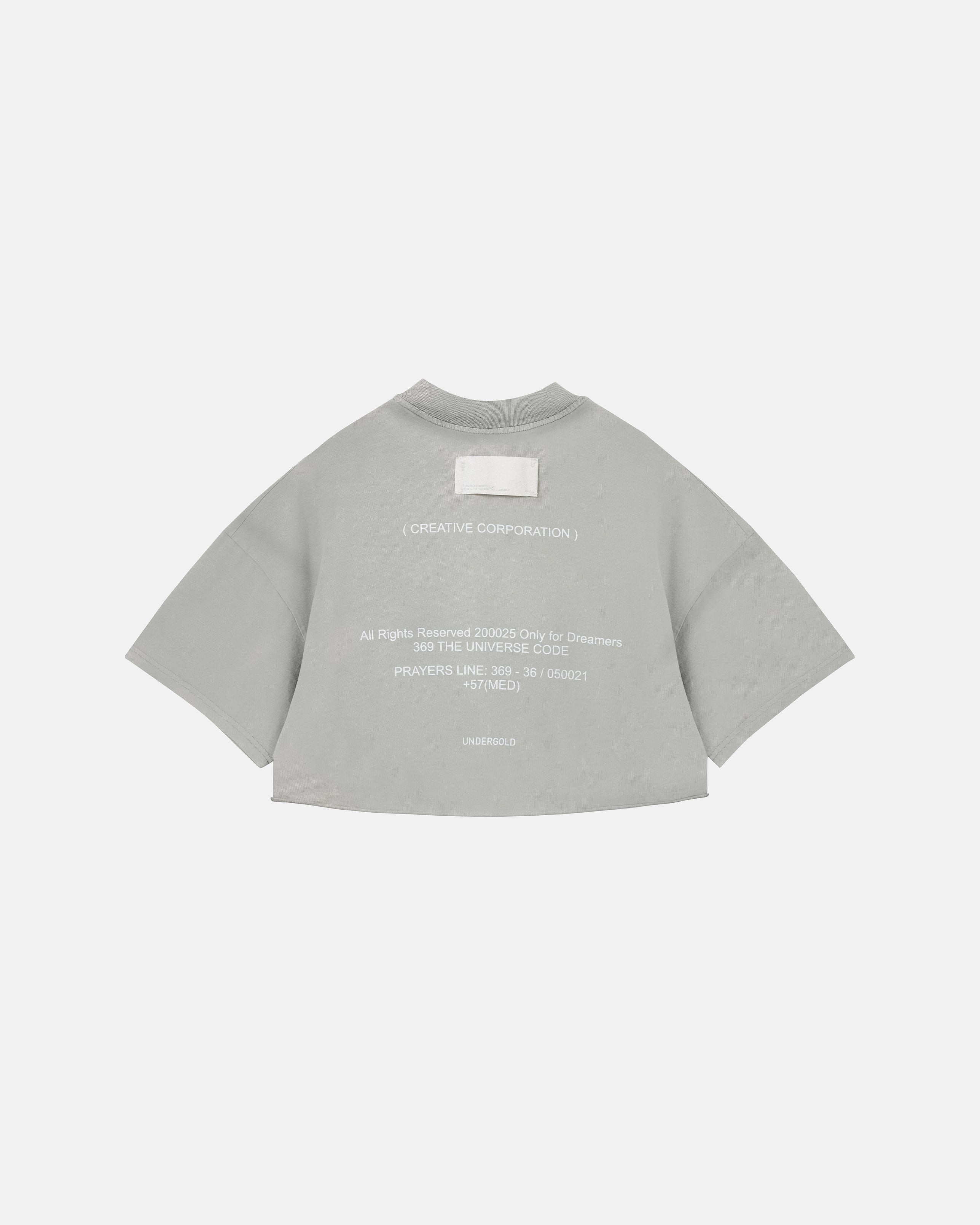 Golden Heritage Undrgld Crop Top Light Gray