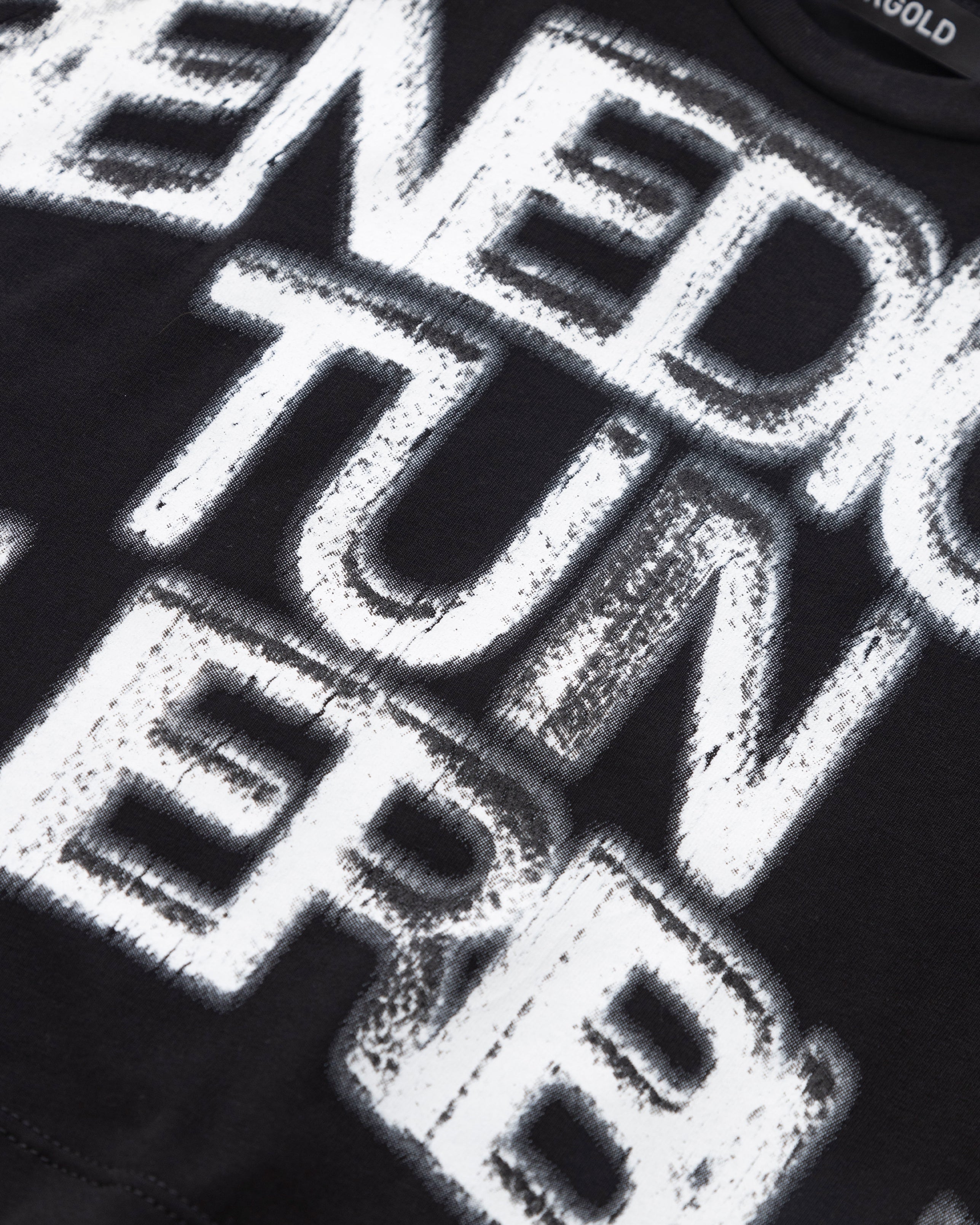 Gratia Plena Benedicta Baby Tee Black