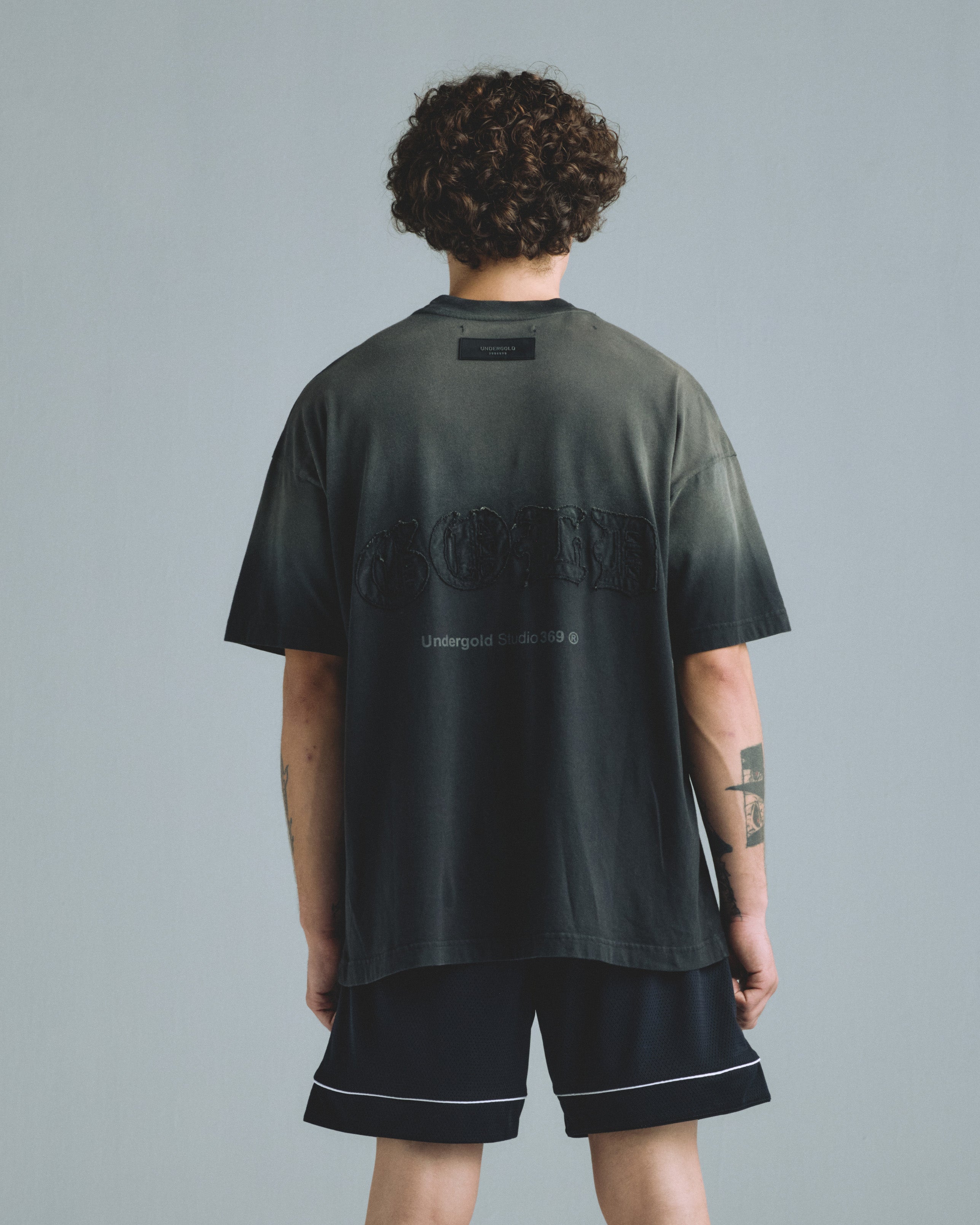 Gratia Plena GOLD Tshirt Faded Black